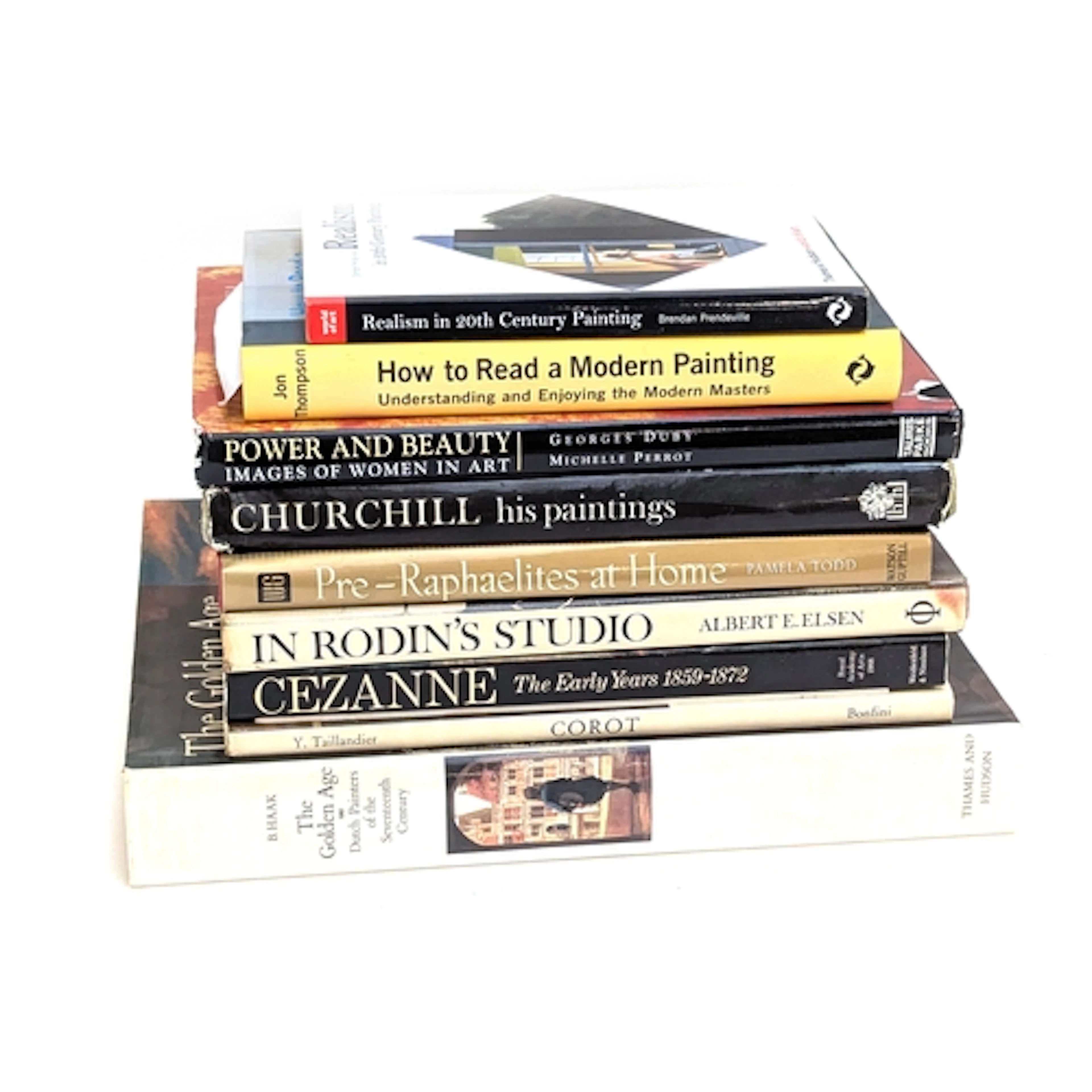 BOOKS, ART. A small group to include RODIN, Dutch 17th C. Pa...
