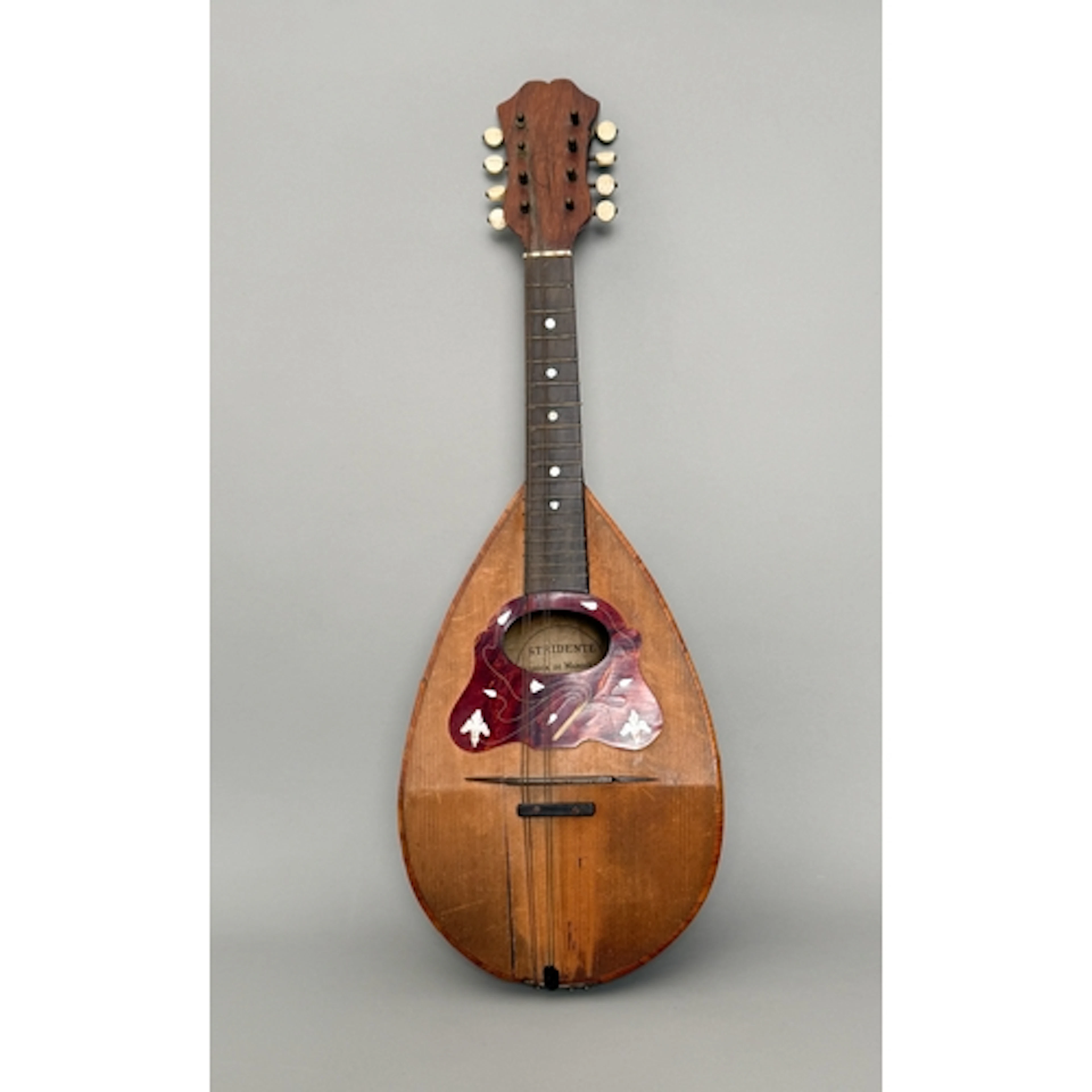 An antique Neapolitan mandolin - internal maker's paper labe...