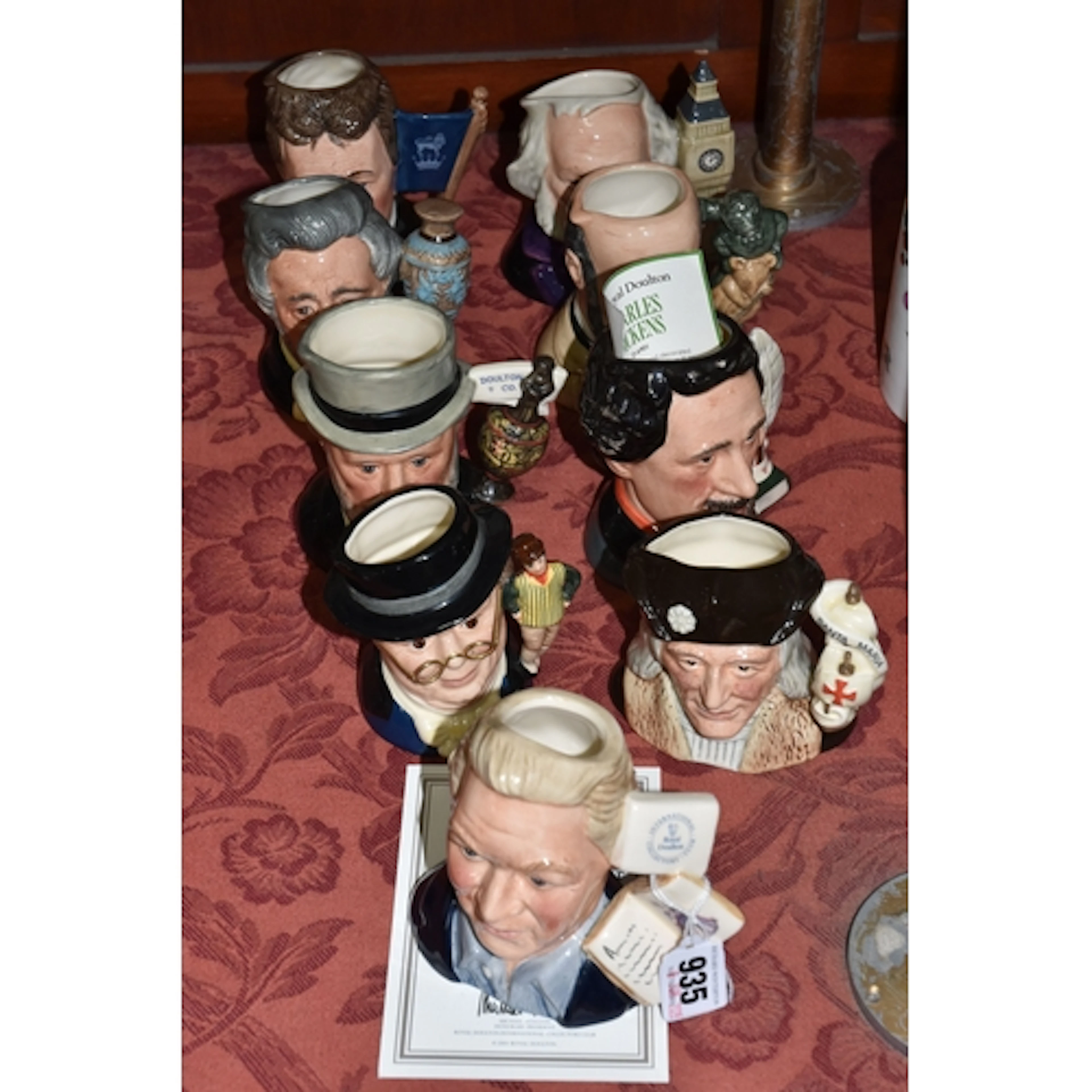 A COLLECTION OF NINE ROYAL DOULTON SMALL COLLECTORS CLUB CHA...