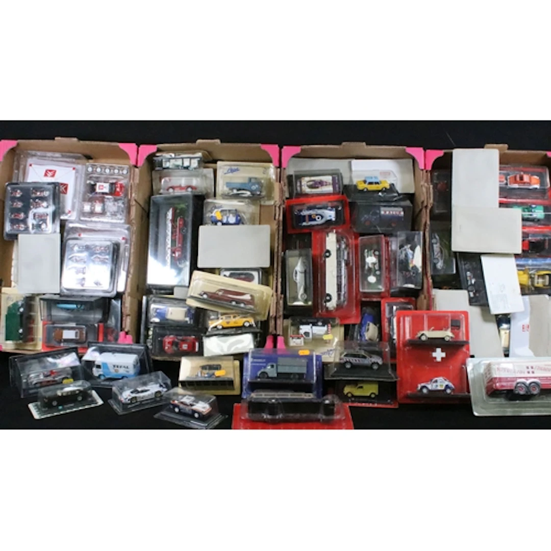 Around 90 carded diecast models to include Hachette, Del Pra...