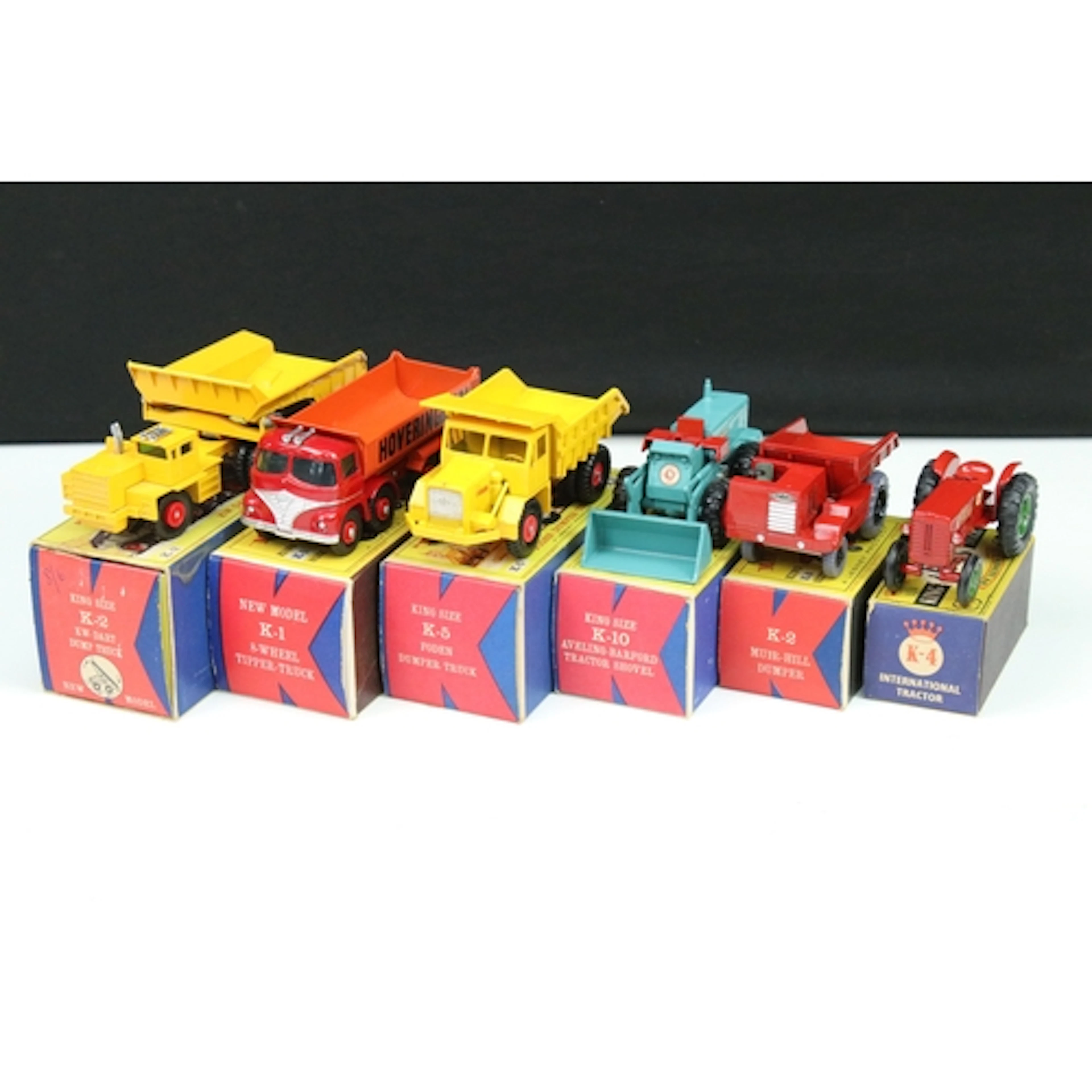 Six boxed Matchbox King Size diecast models to include K2 KW...