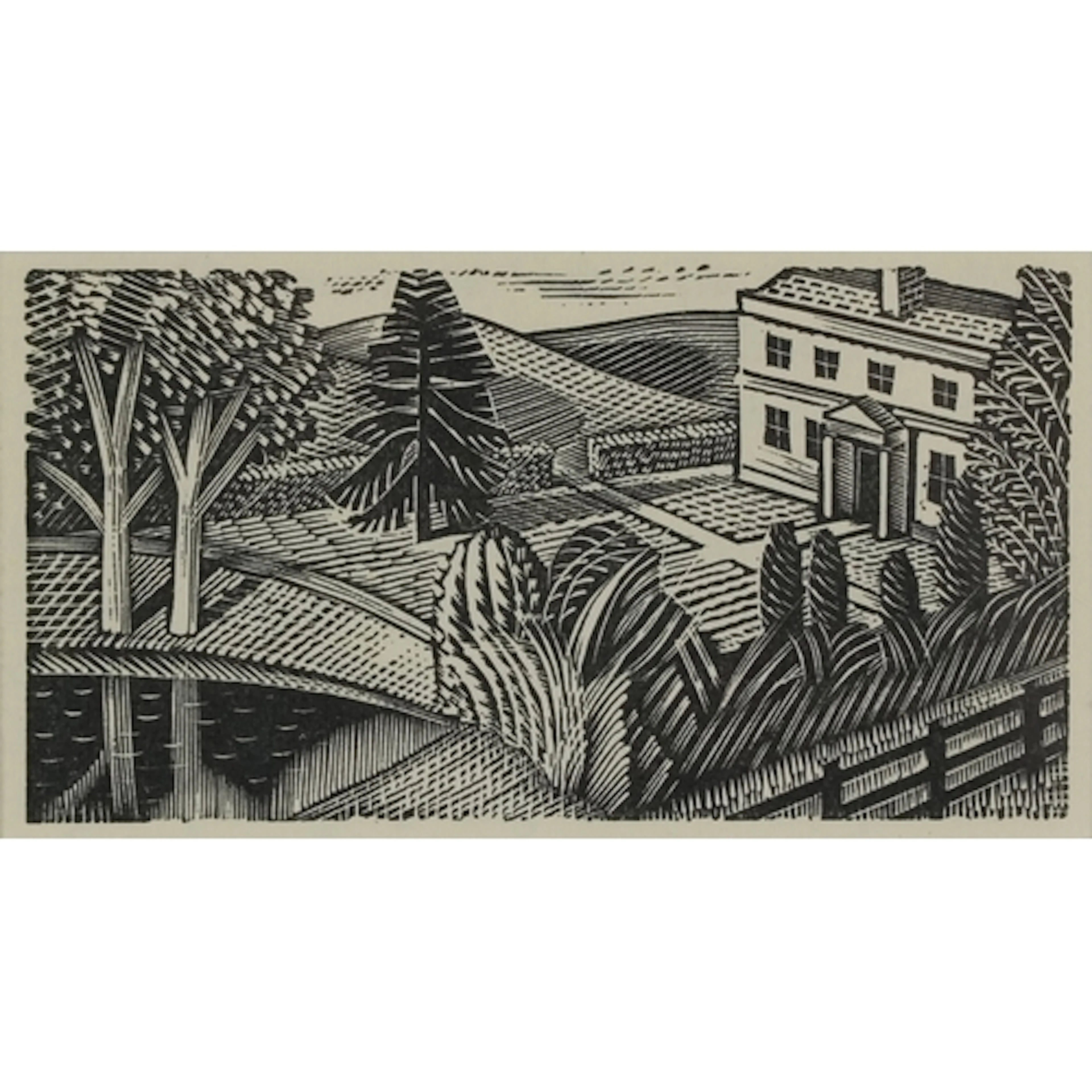 Eric Ravilious - Chapter heading from Thrice Welcome, 20th c...
