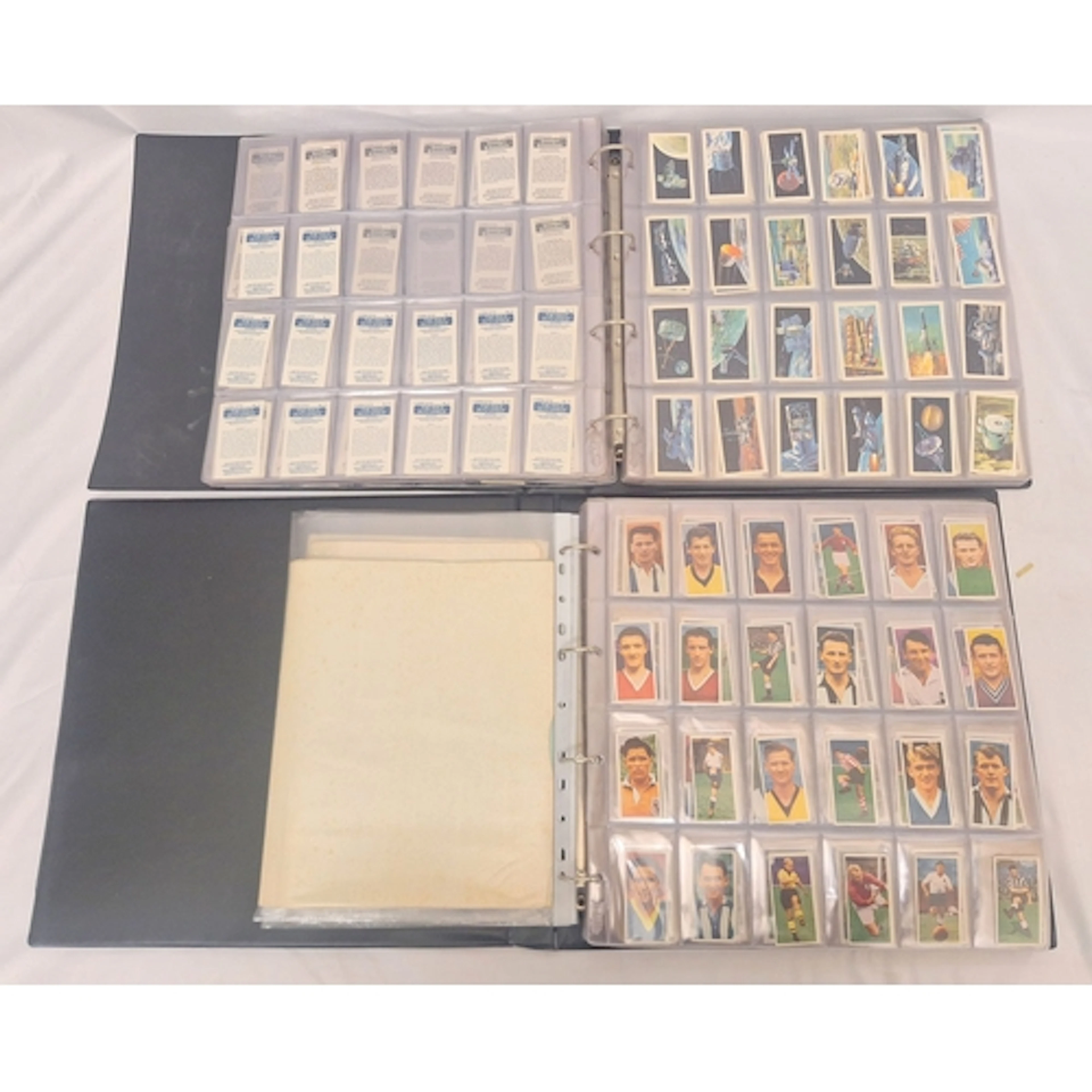 2 Folders Containing Collectors Cards, Brooke Bond & Cadet S...