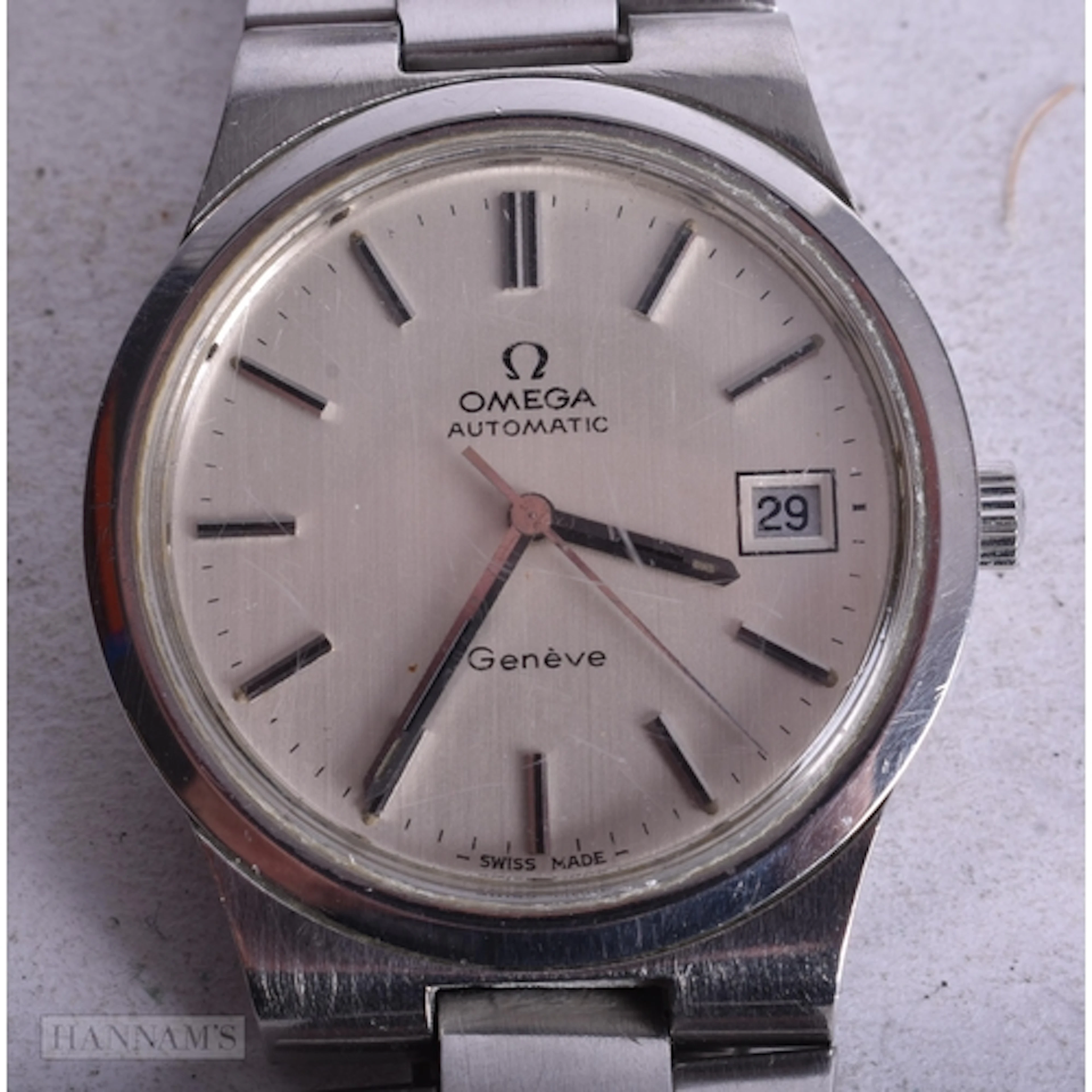 A Vintage Omega Geneve Automatic Watch. Working, Dial 3.8cm...