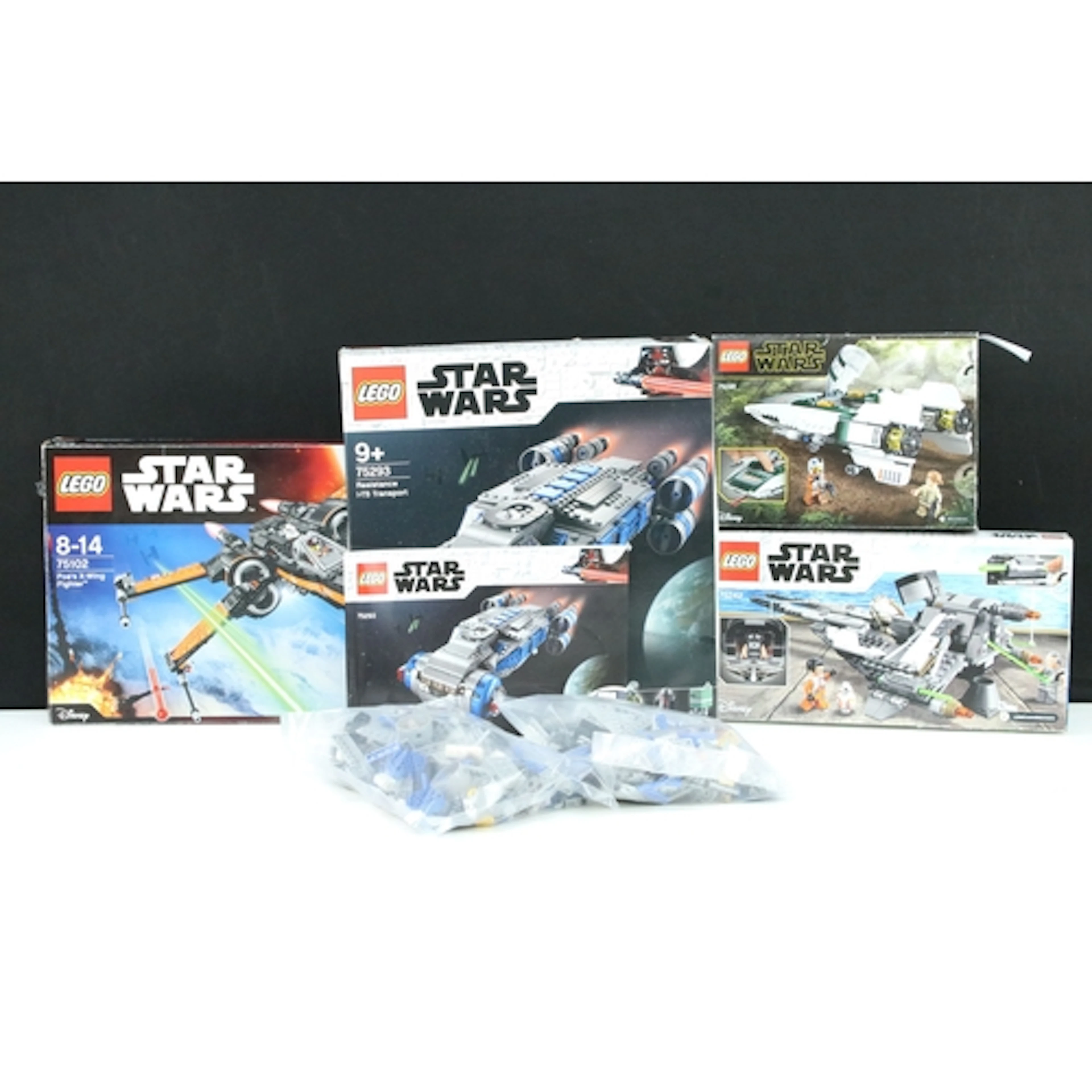 Lego - Four boxed Lego Star Wars sets to include 75101 Poe's...