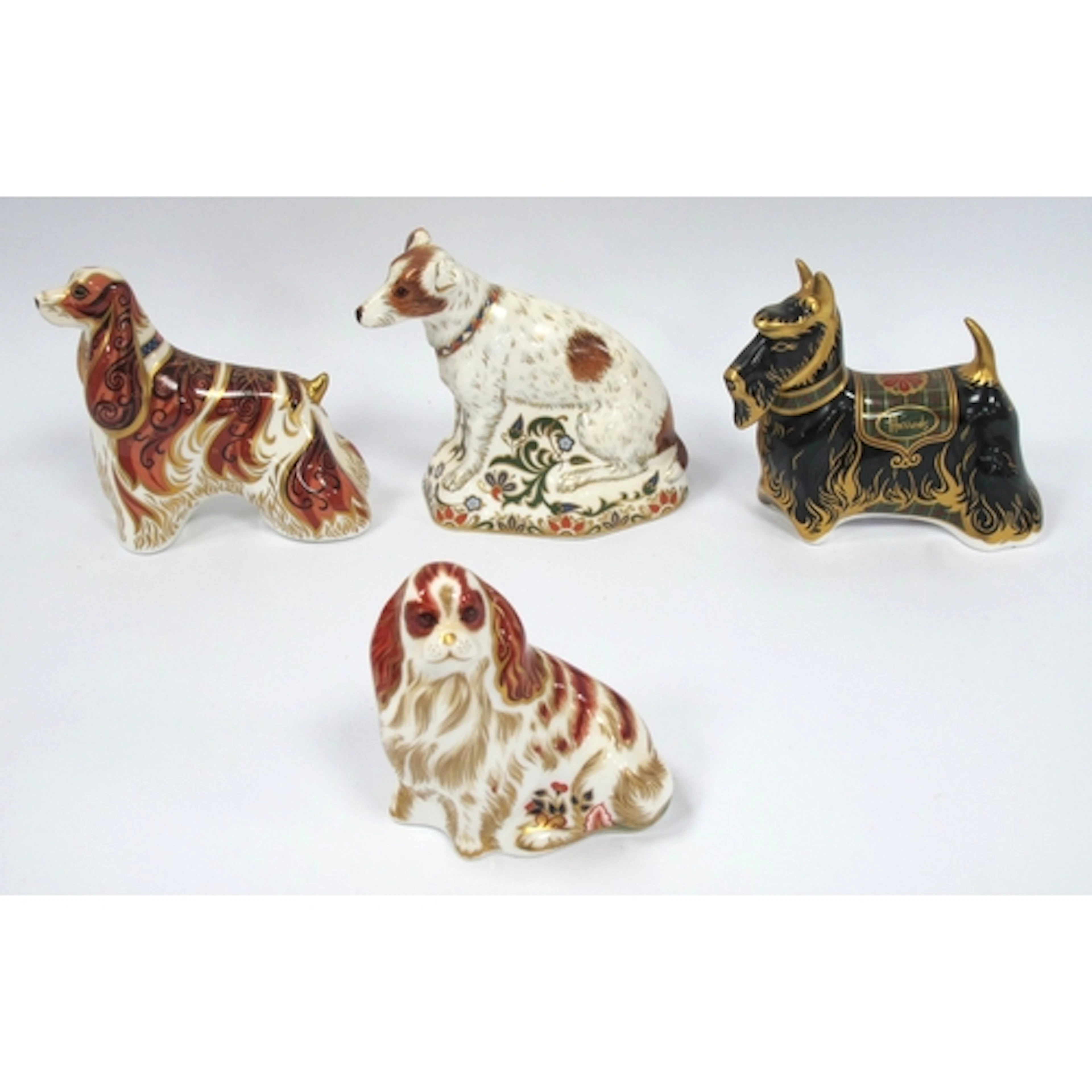 A Royal Crown Derby Porcelain Paperweight 'Parson Jack Russe...