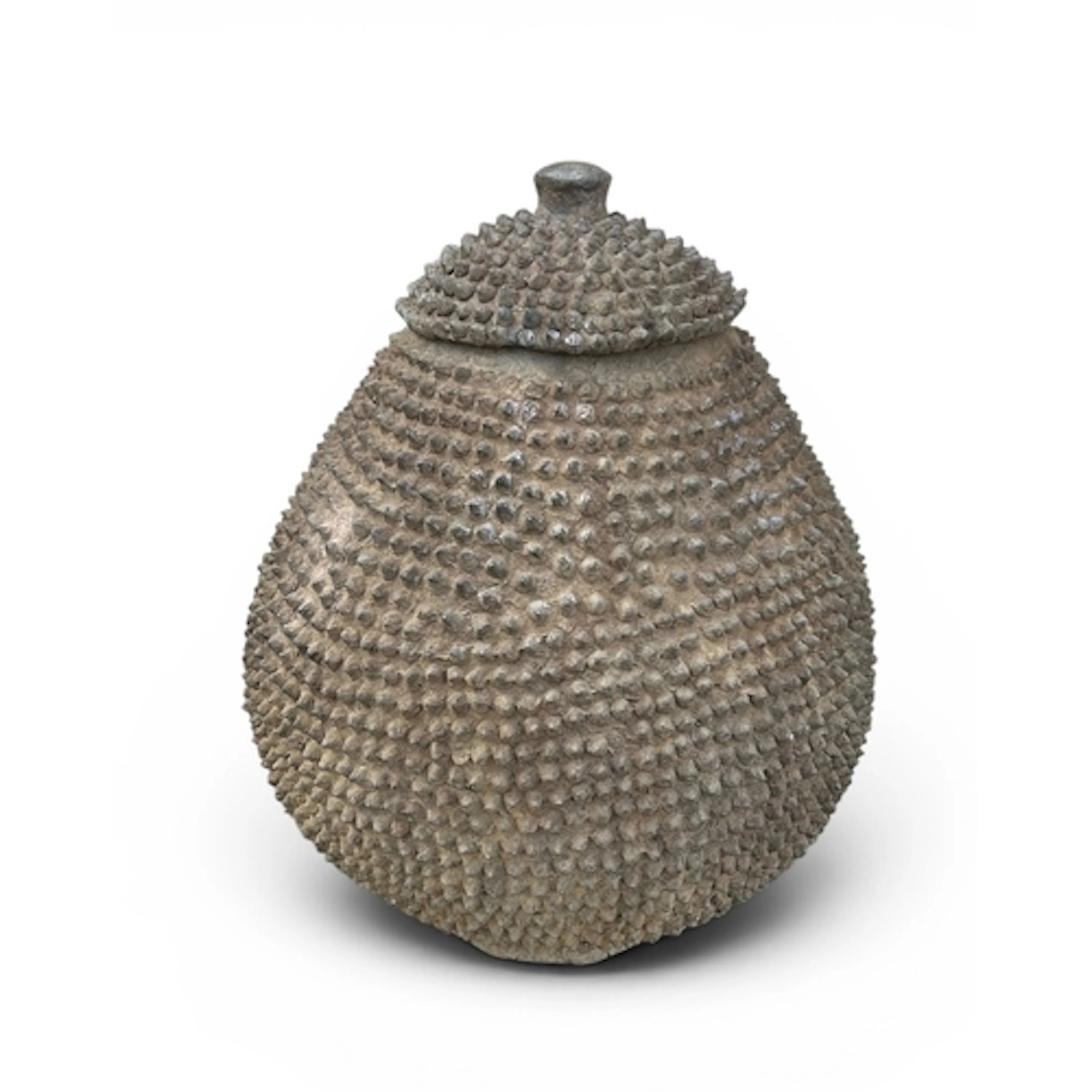 A TERRACOTTA LOBI POT FROM BURKINA FASO 47cm H