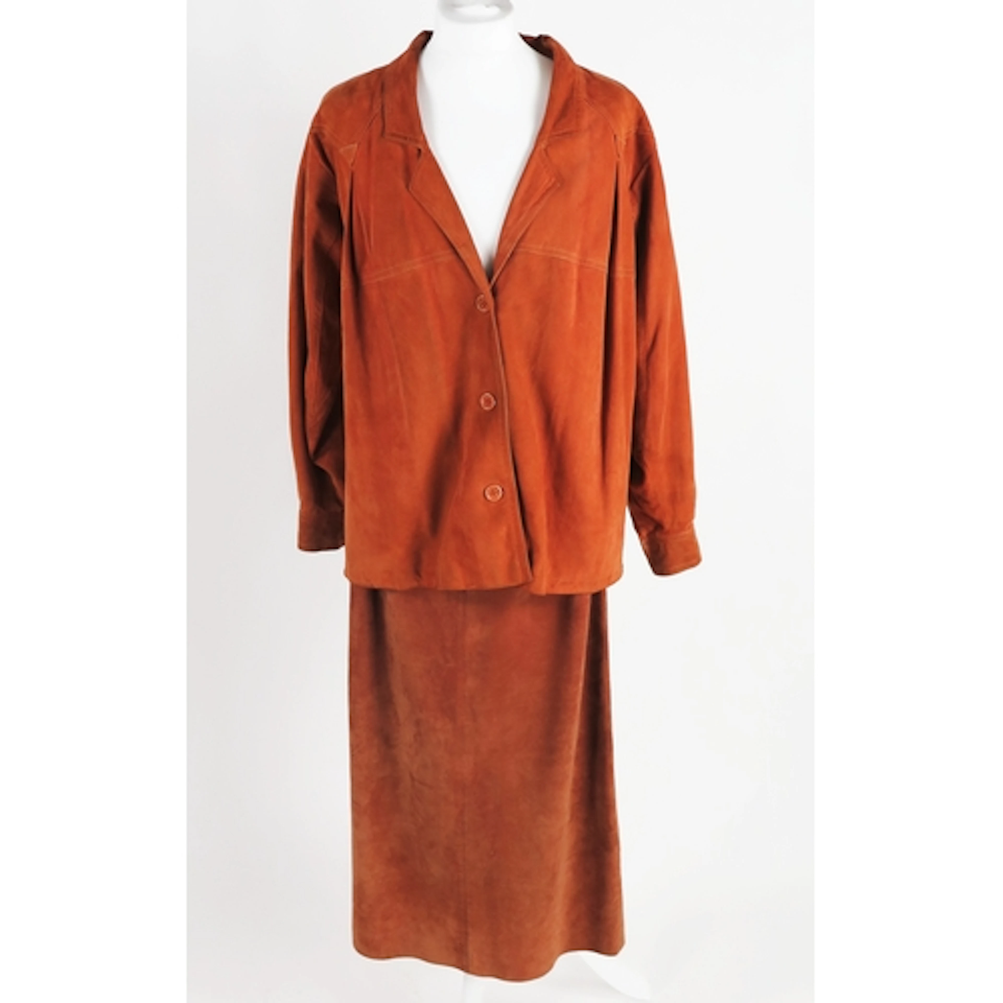 Charles Jourdan - vintage lady's jacket and midi skirt set i...