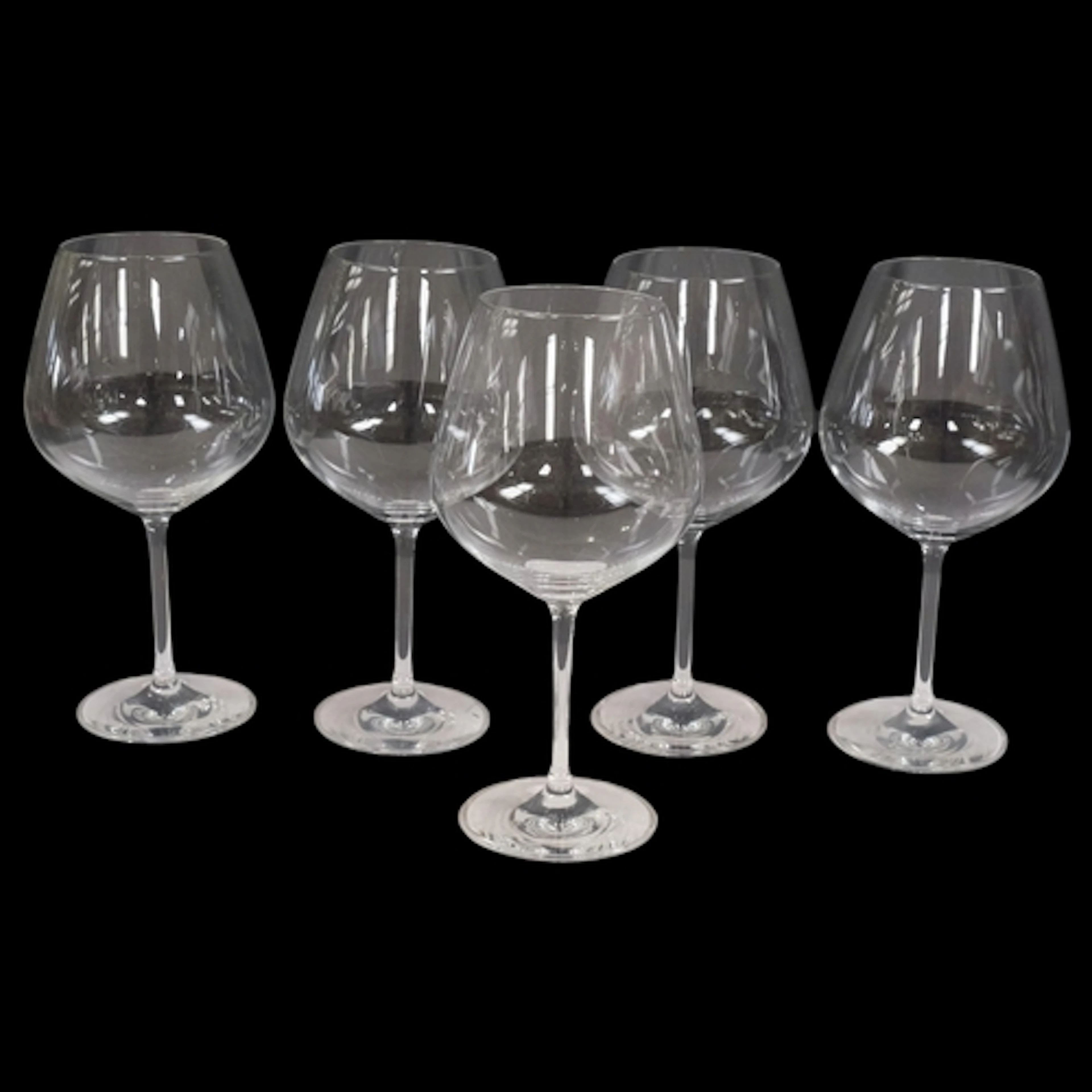 Schott, Zwiesel, a set of 5 large clear glass Brandy balloon...