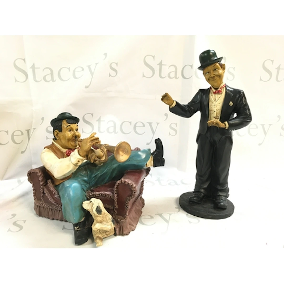 Laurel and hardy figures