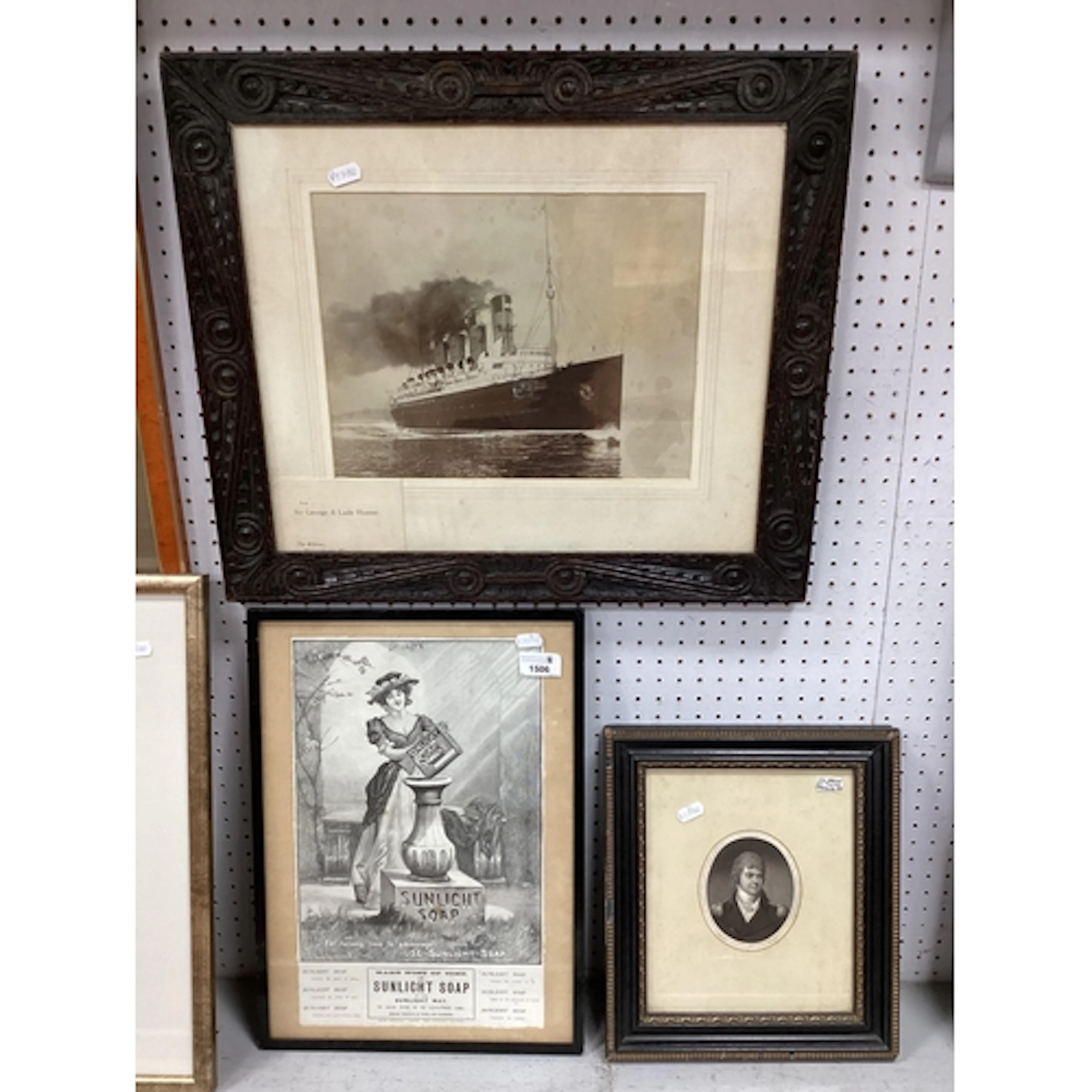 Vintage Photograph of Mauretania Leaving Port, 22.5 x 30.5cm...