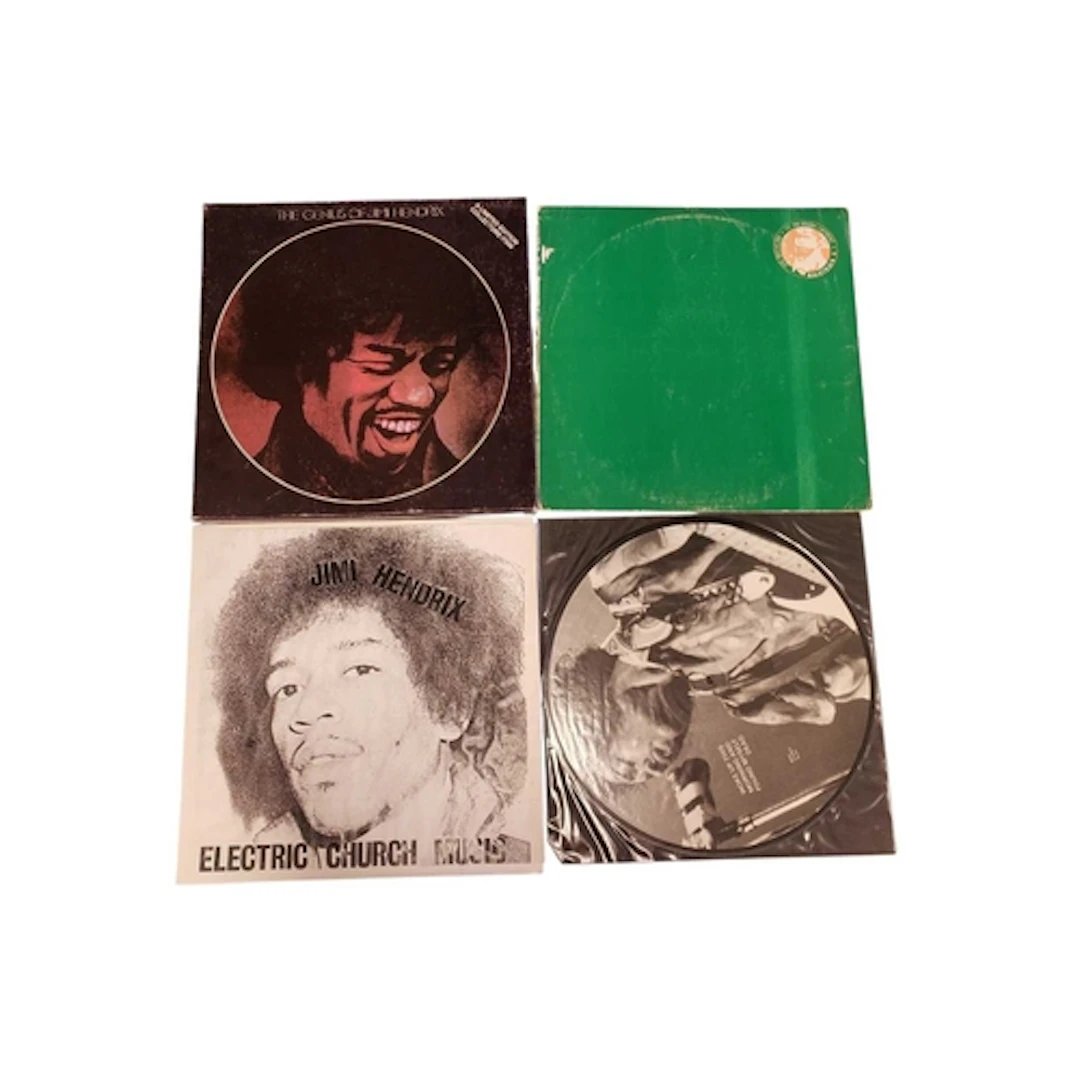Jimi Hendrix - Four vintage late 20th century LP vinyl recor...