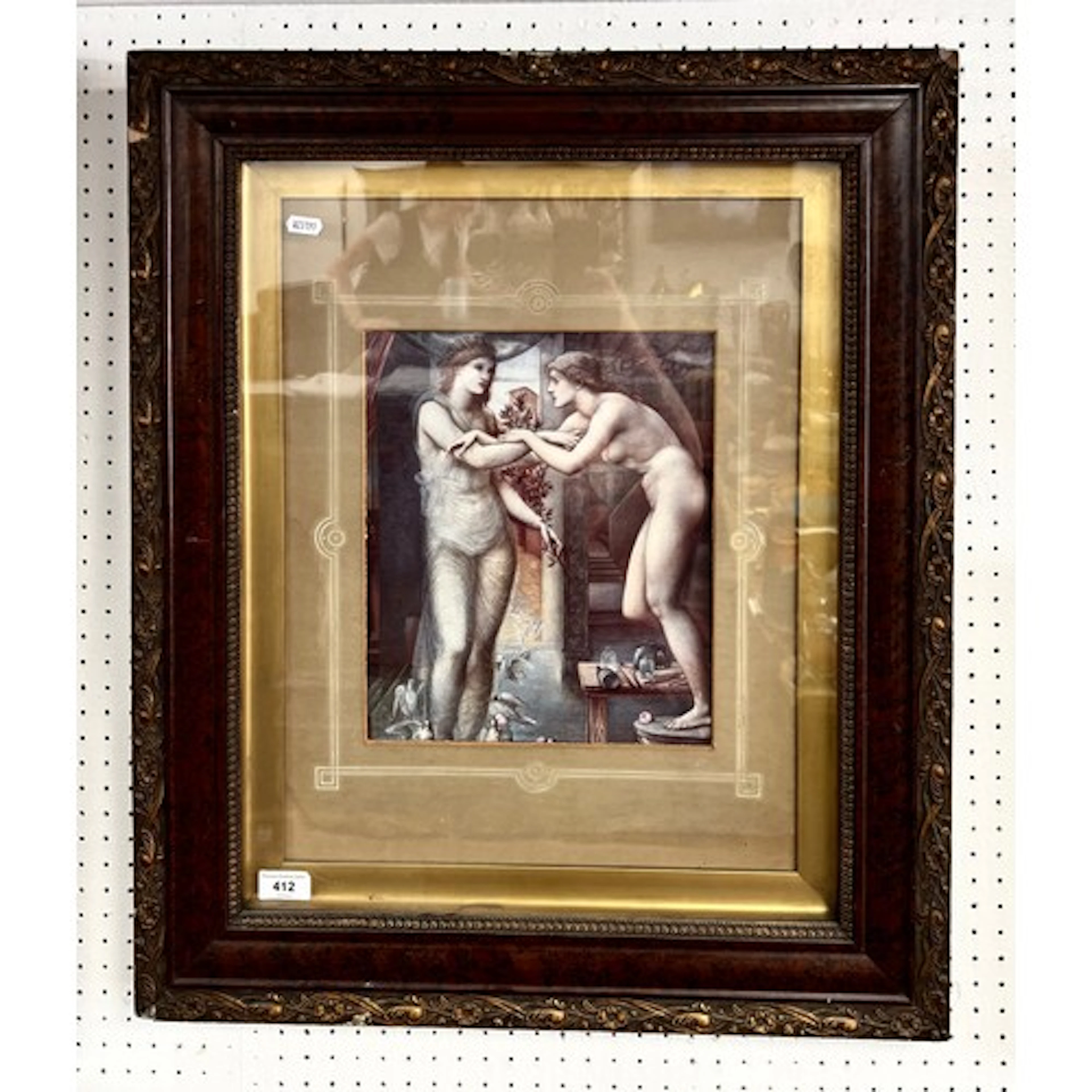 After Edward Burne Jones, 'Aphrodite and Galatea', framed pr...