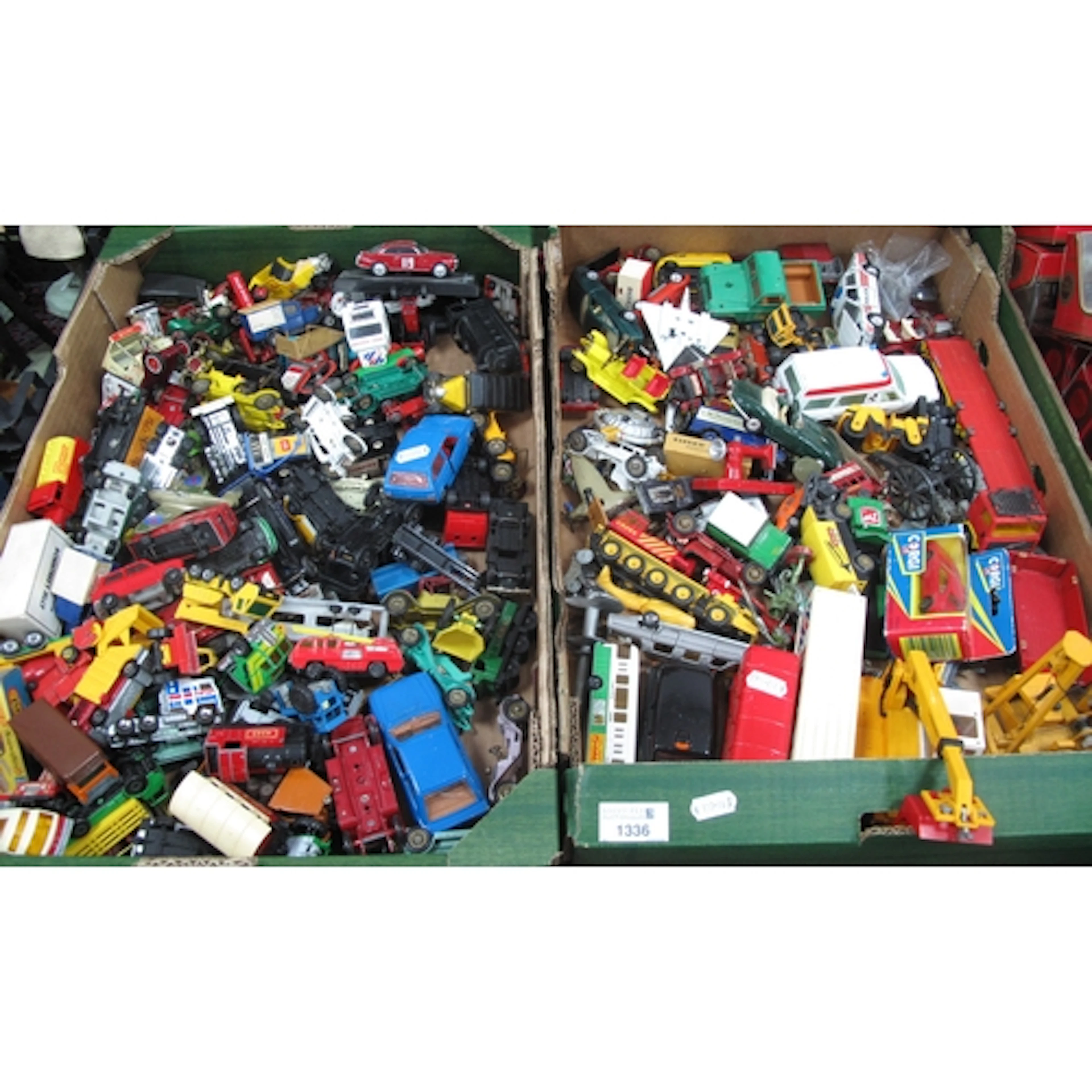 Large quantity of vintage die-cast vehicles and toys, includ...