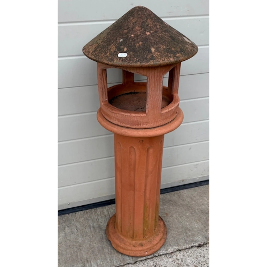 A terracotta garden ornament / bird feeder AF