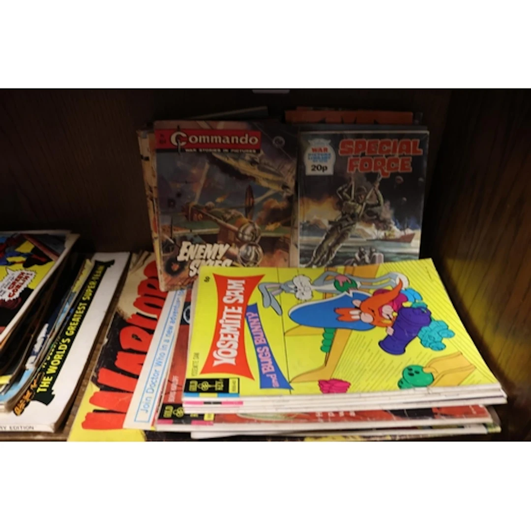 Comics to include Gold Key Star Trek, Borsi Karloff Tales of...