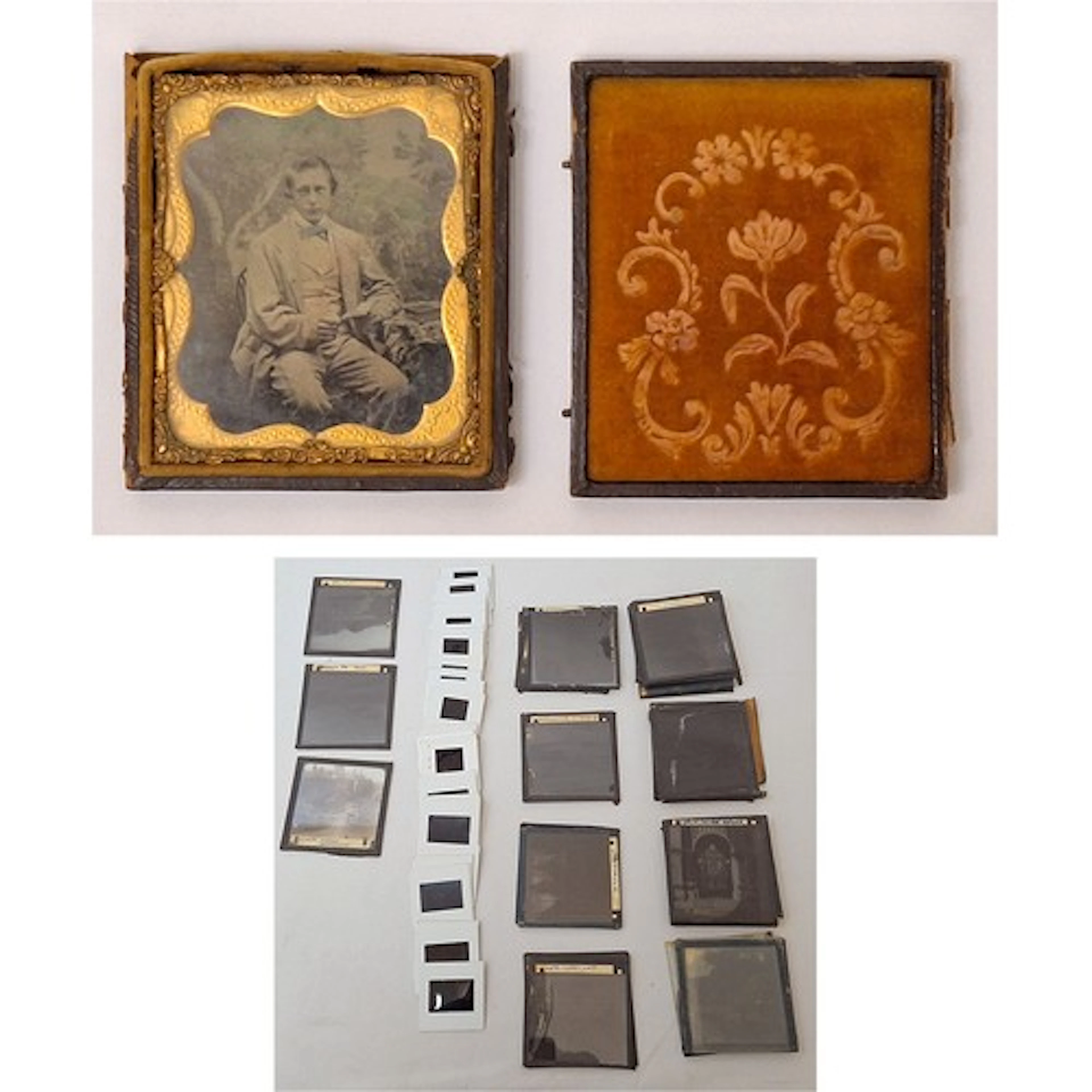 Early C19th Daguerreotype Photograph, signs of colour & gild...