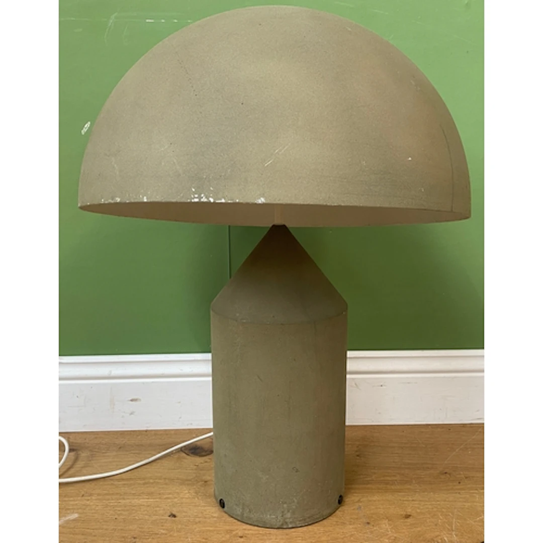 Vico Magistretti for Oluce, a large Atollo table lamp, 69cmH