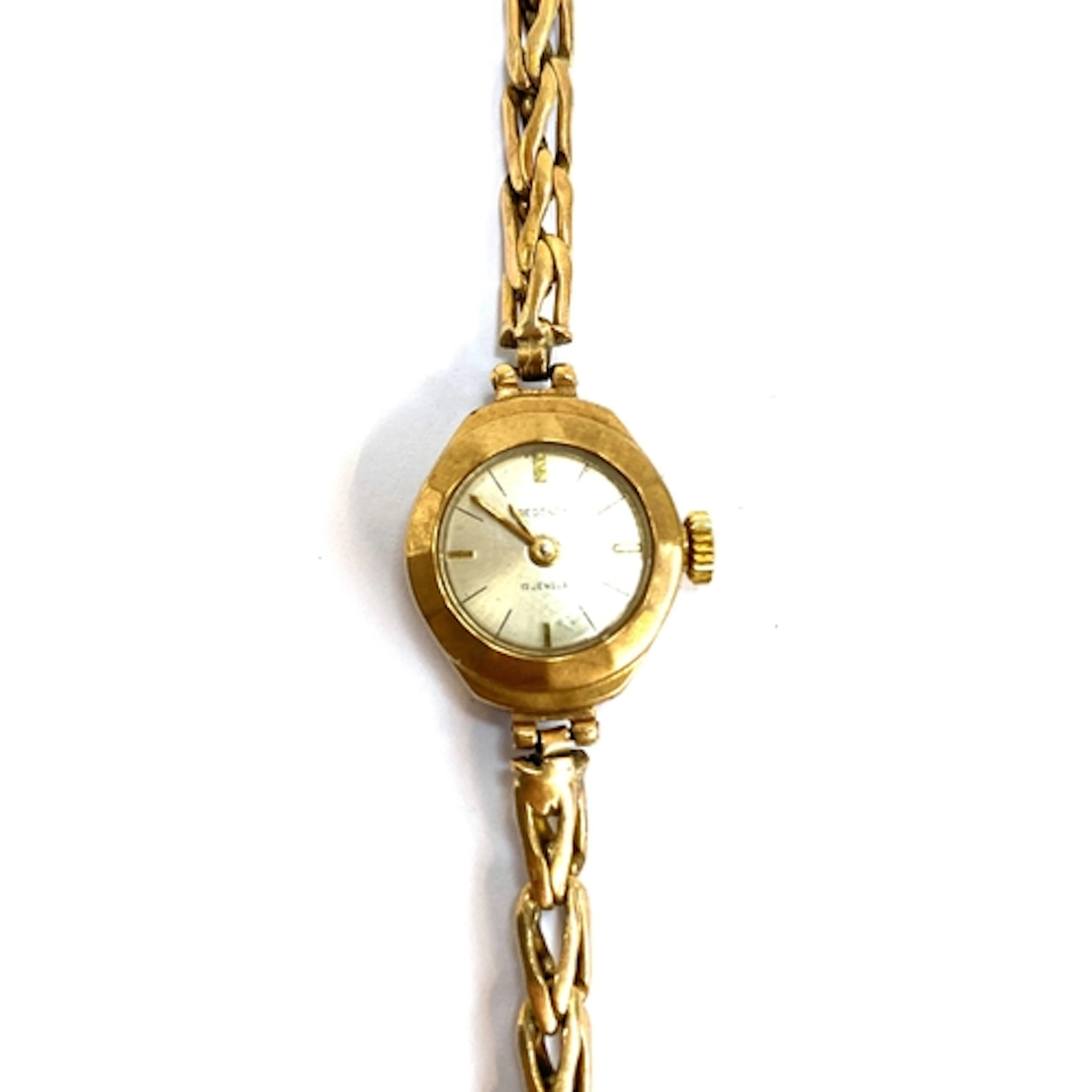 A 9ct gold Regency 17 Jewels watch, the strap approx. 7g, gr...