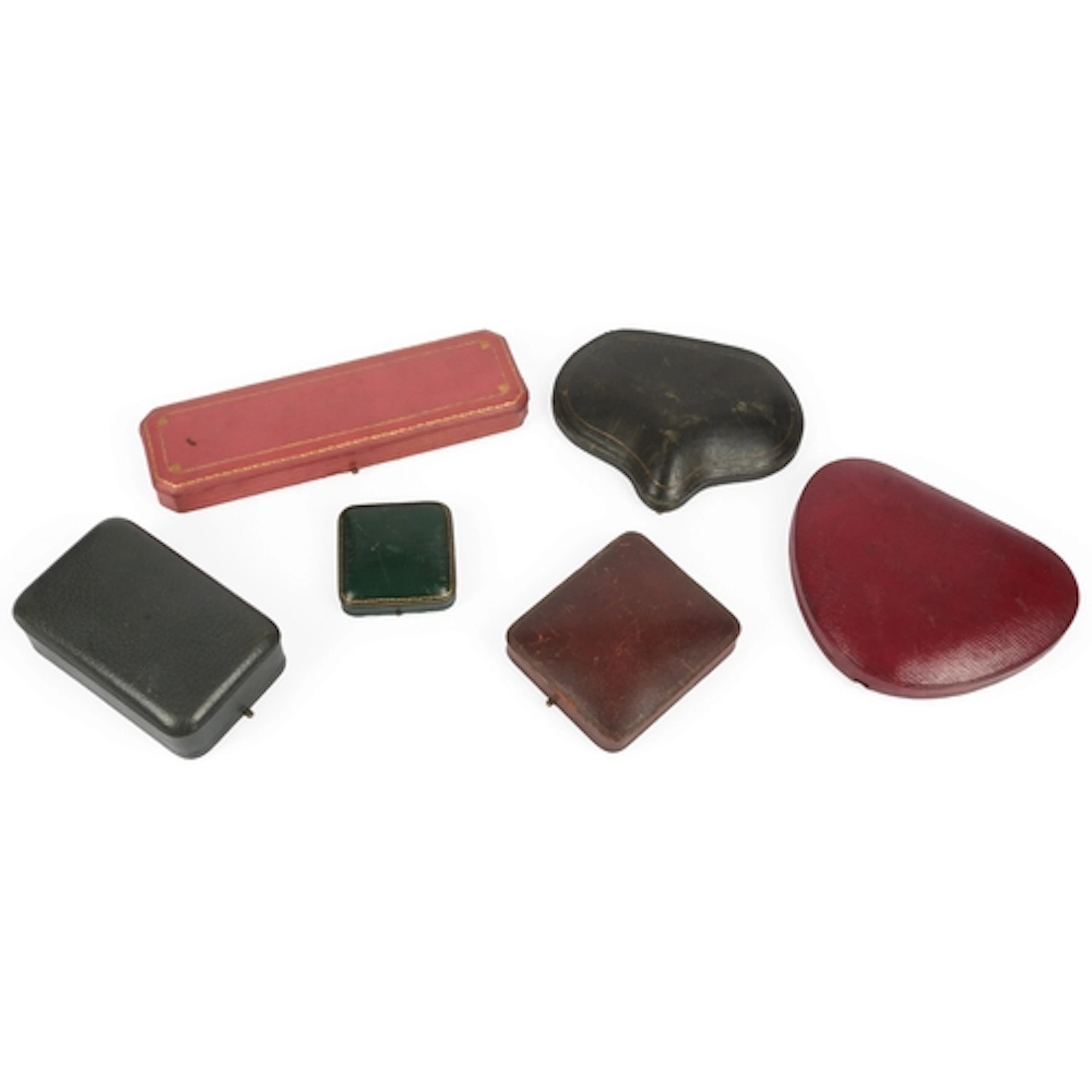 A collection of jewellery cases, late 19th/early 20th centur...