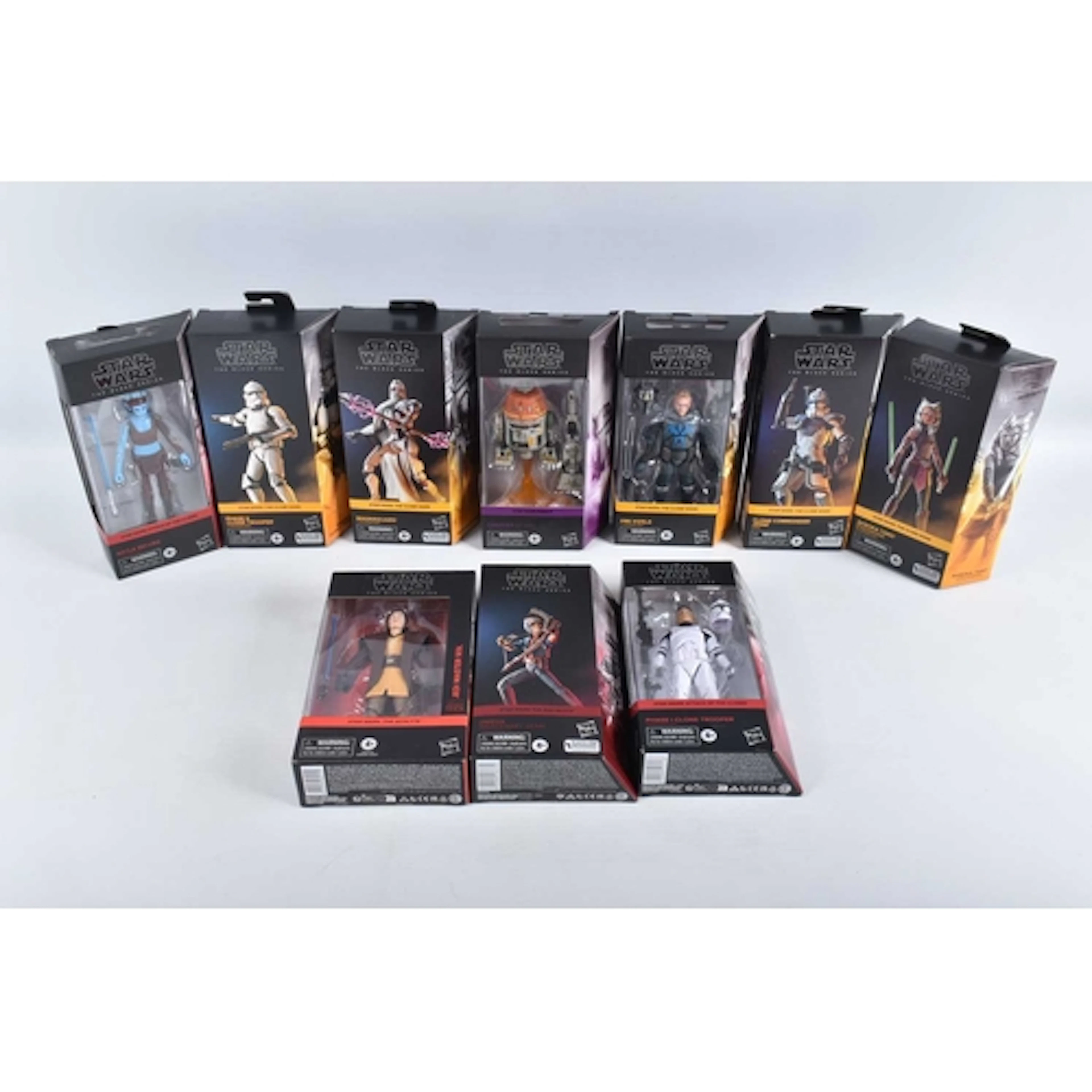 TEN BOXED AND SEALED HASBRO STAR WARS THE BLACK SERIES ACTIO...