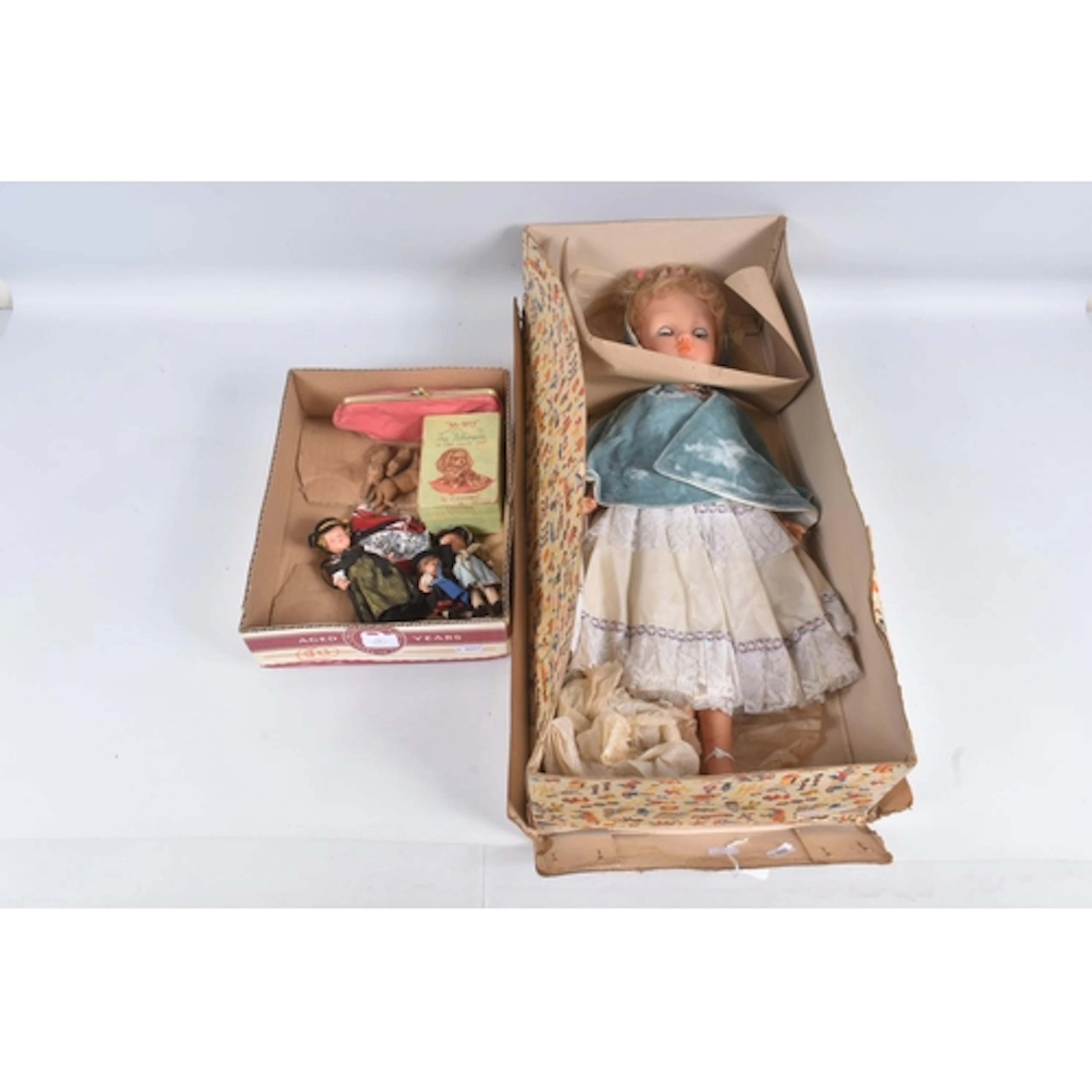 A BOXED 1950'S VINYL DOLL, looks to have hardly ever been re...