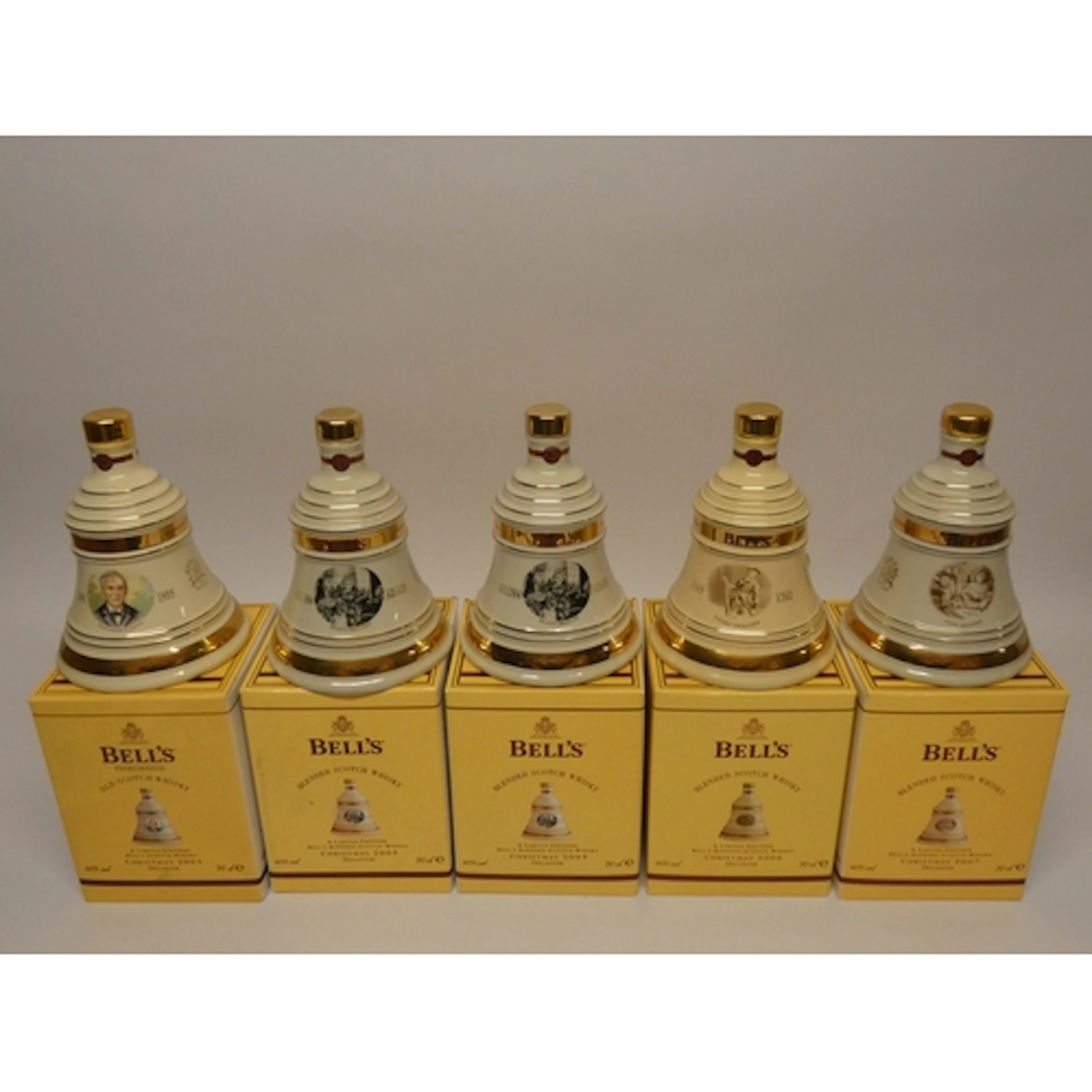Five Bell's extra special old scotch whisky Christmas cerami...