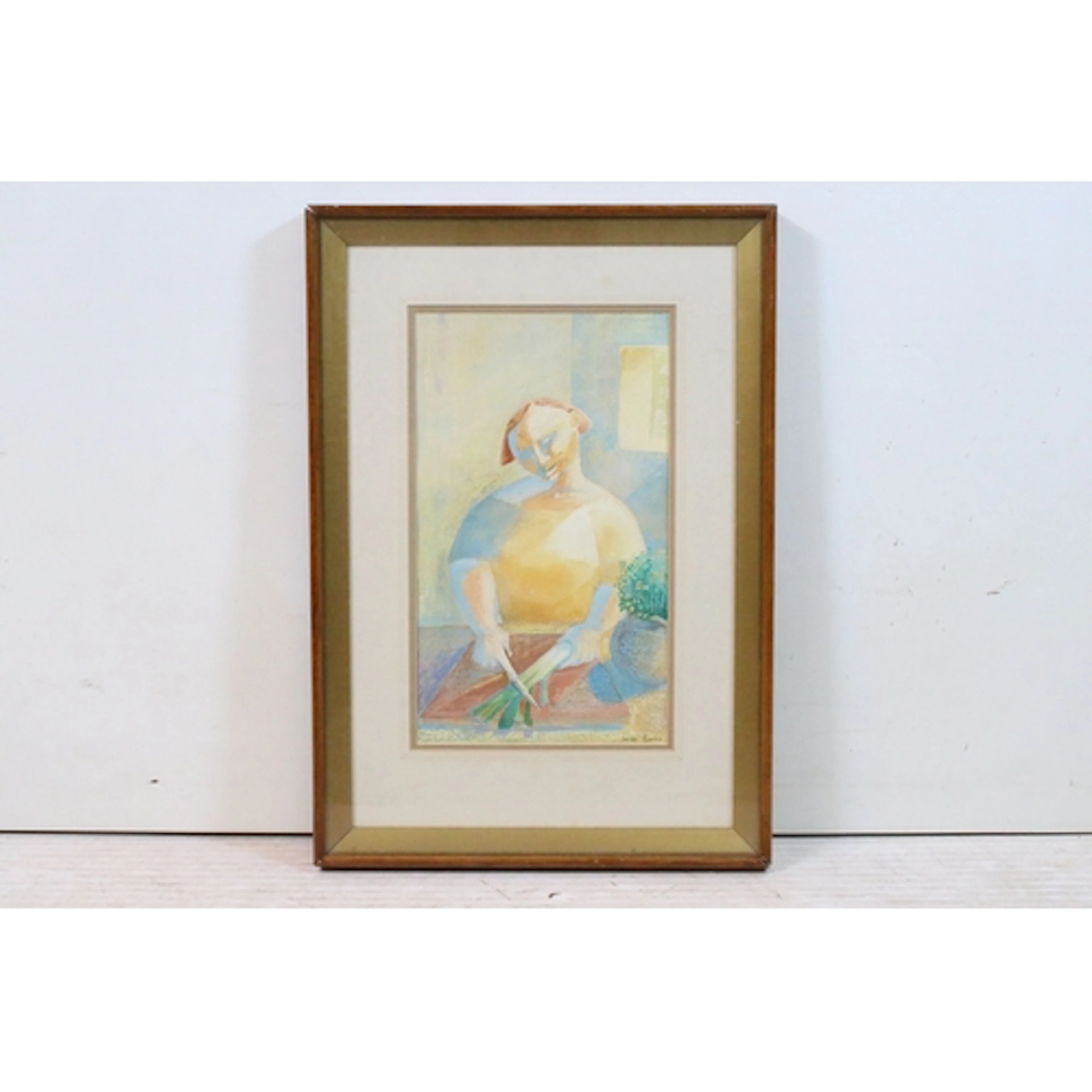 Louise Banks (Contemporary), modernist style portrait of a w...