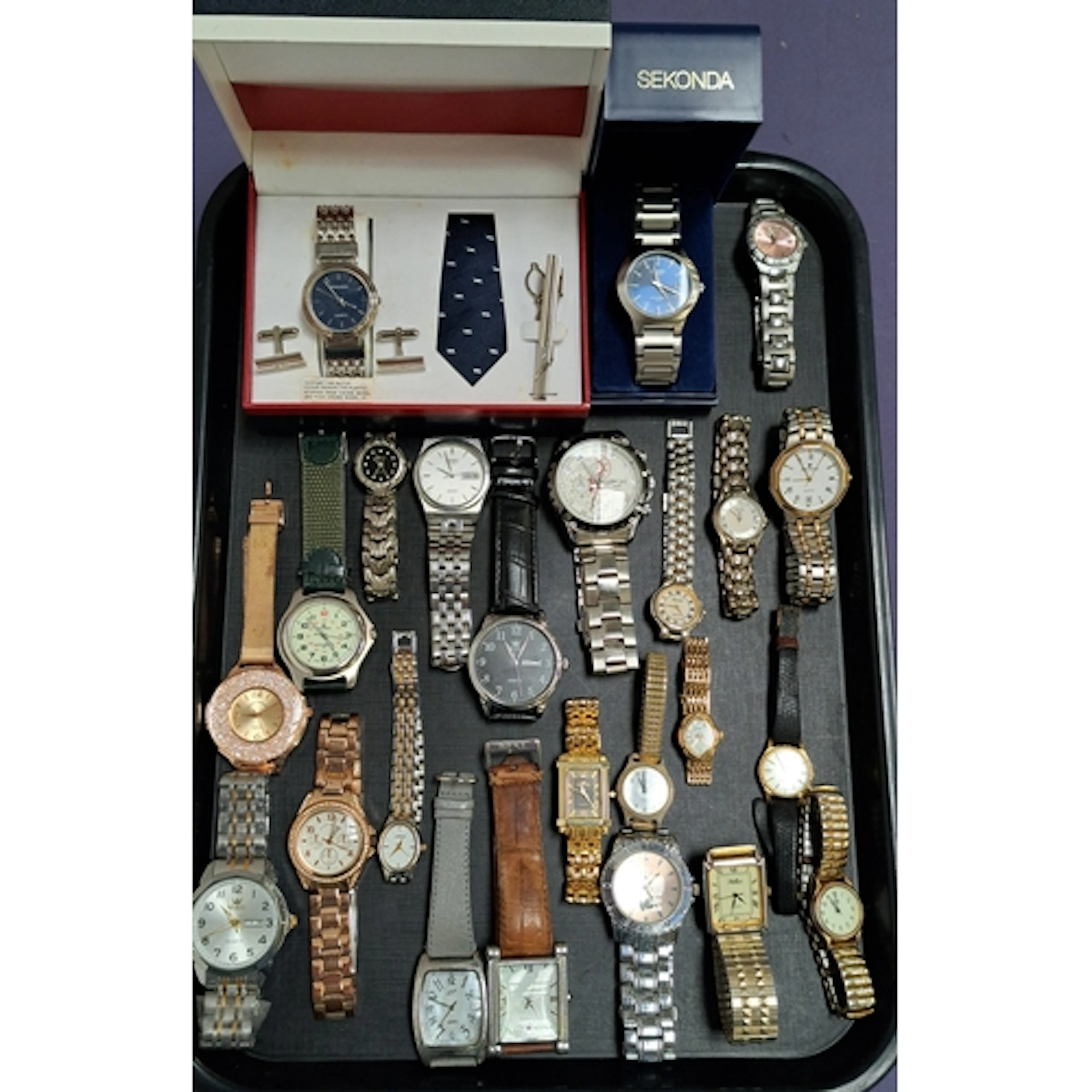SELECTION OF LADIES AND GENTLEMEN'S WRITWATCHES including Se...