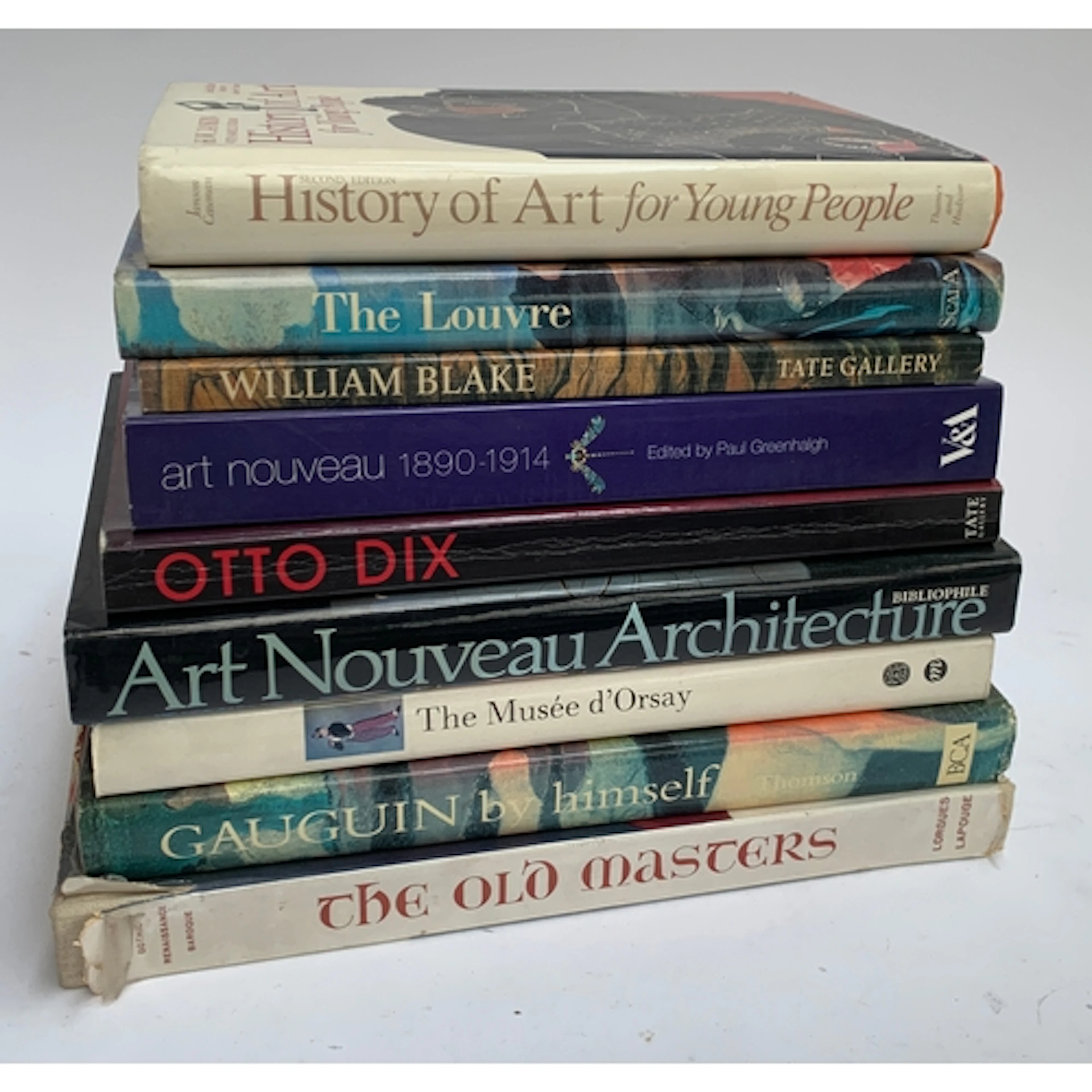 BOOKS, ART and ARCHITECTURE. Art Nouveau, Wm. Blake, Gauguin...