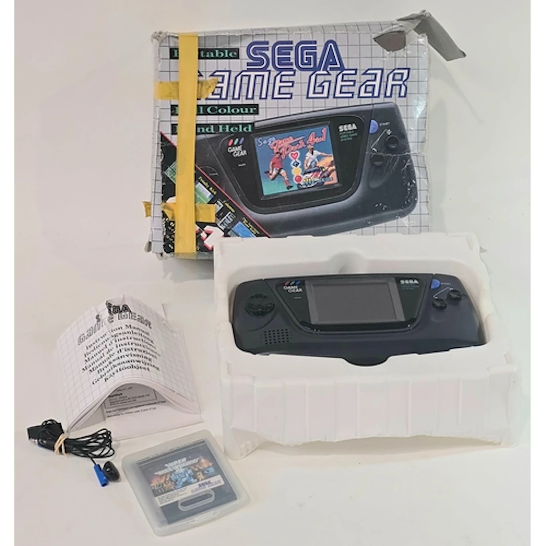A vintage Portable Sega Game Gear console c/w original box, ...