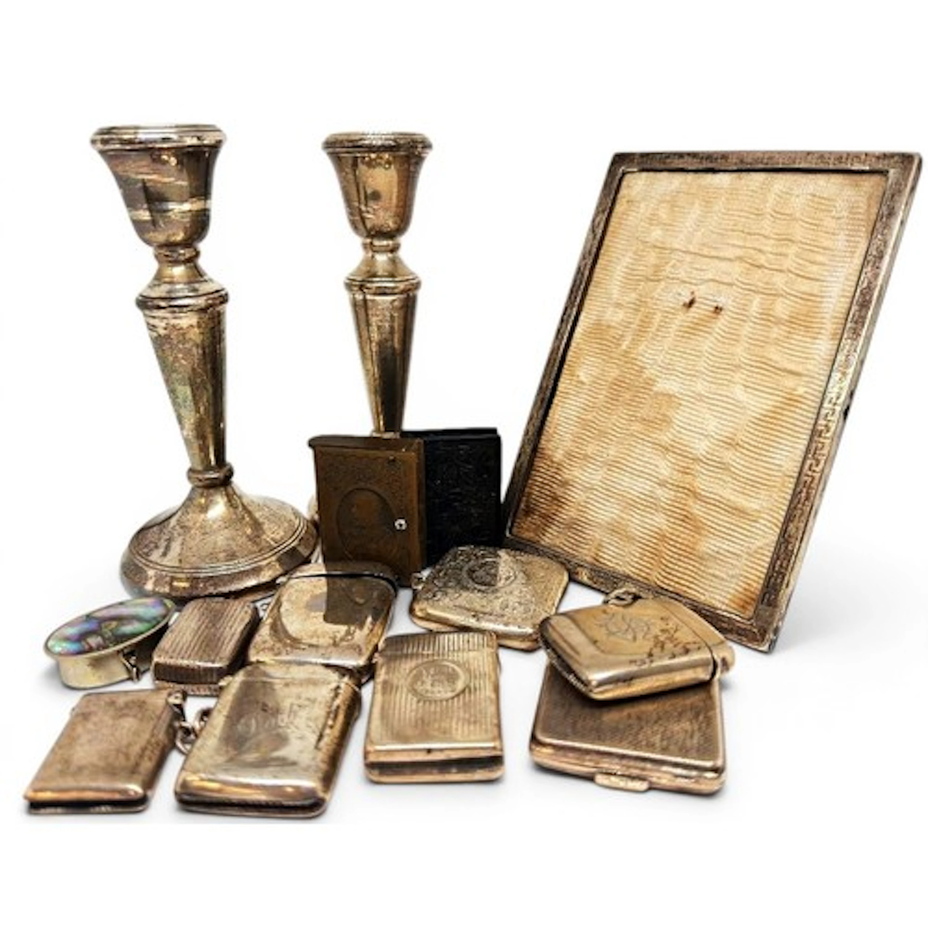 A collection of 19th and 20th century silver, Birmingham, Ch...