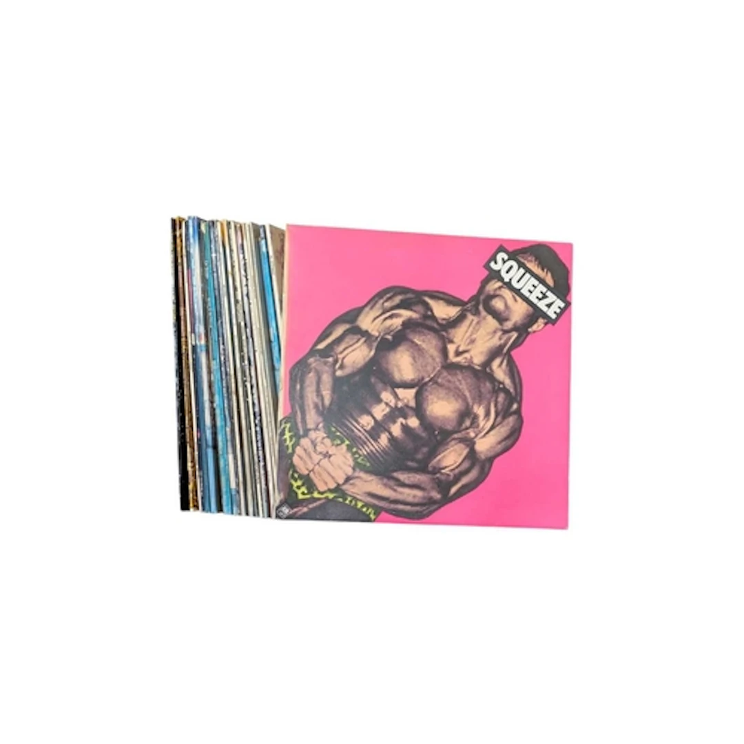 A collection of vintage 20th century vinyl records. Artists ...