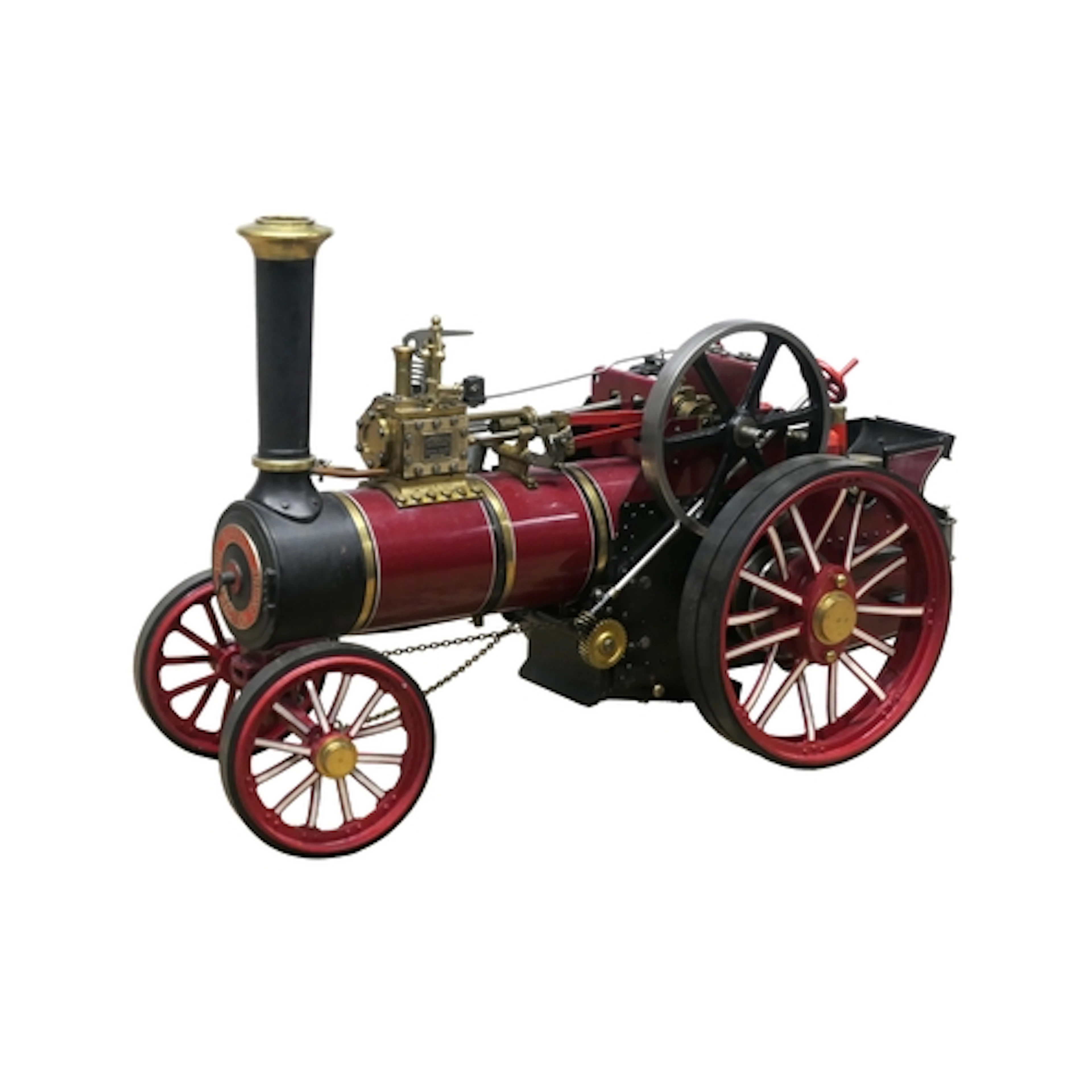 A Maxitrak One Inch Coal Fired Live Steam Burrell Agricultur...