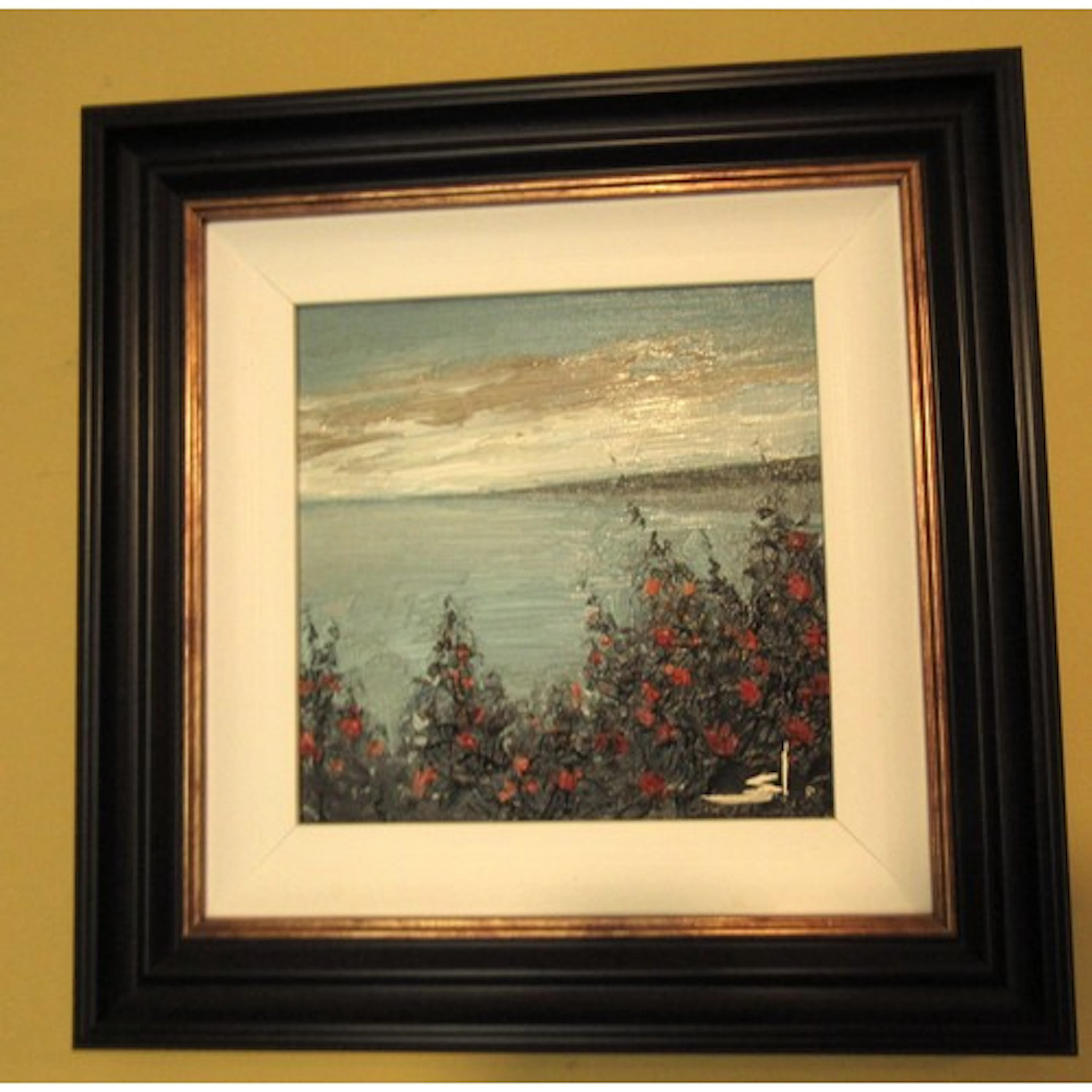 Vivial Mandelia Coastal Scene Oil on Canvas Signed Framed Ap...