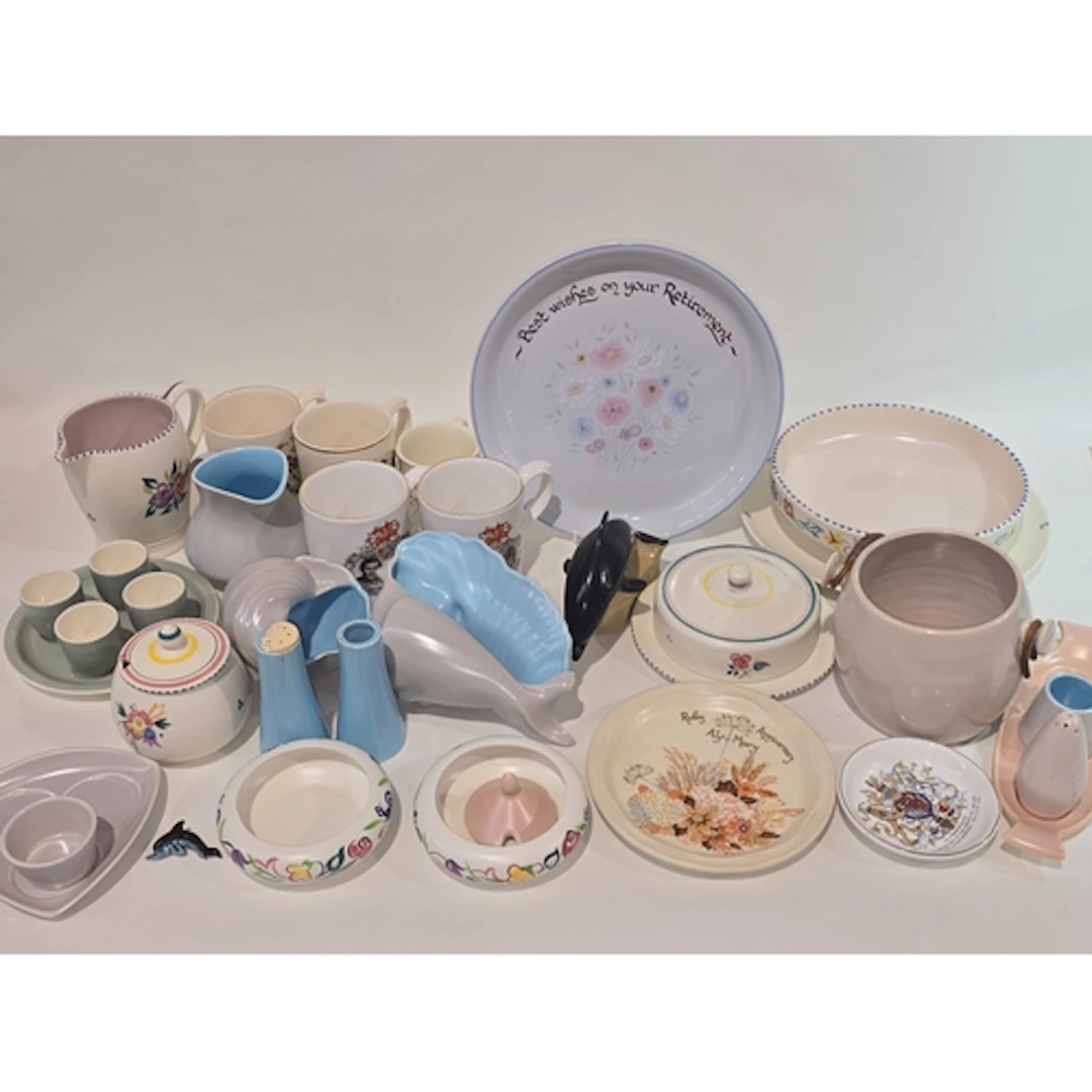 Poole Pottery large qty to include Twintone, shells, scarce ...