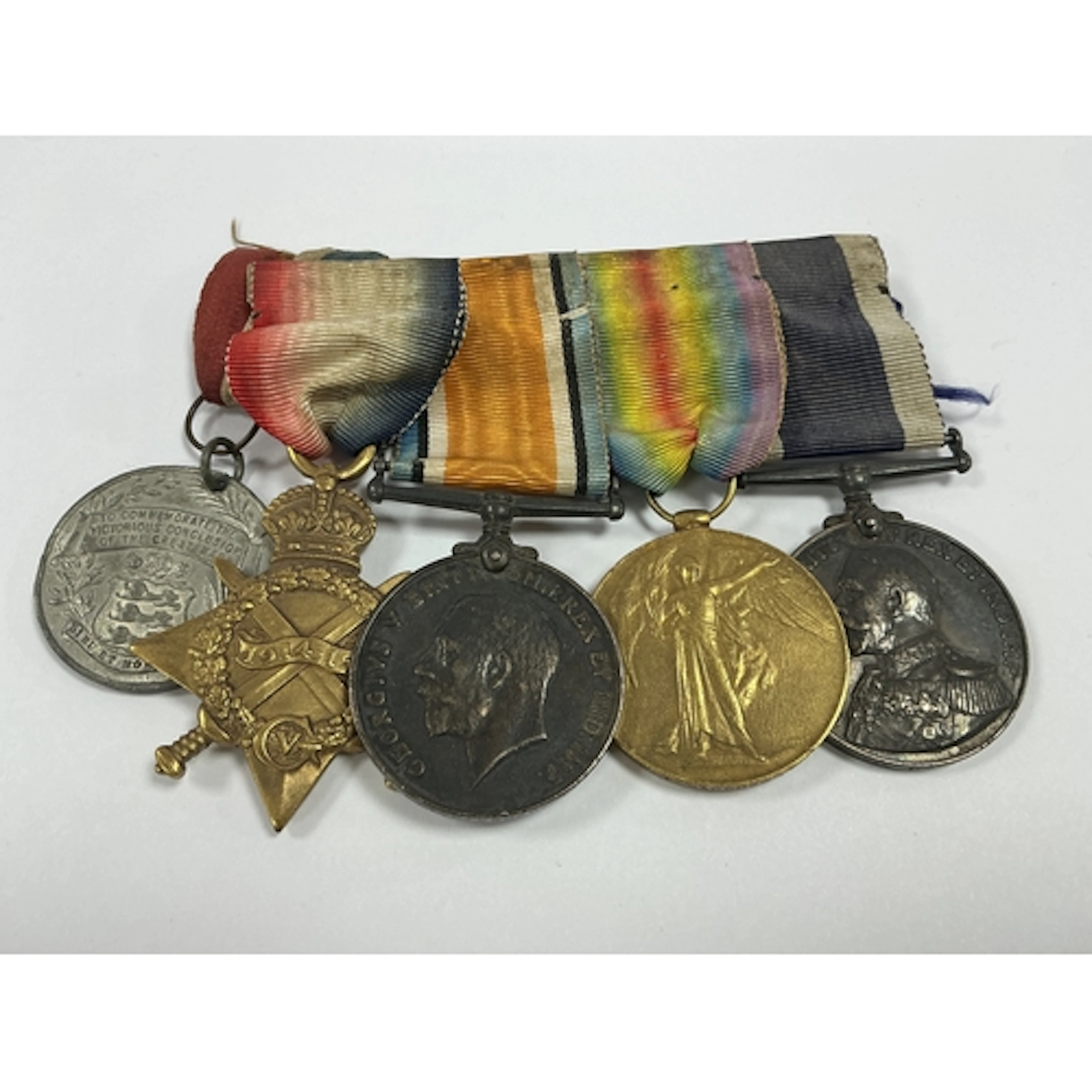 WWI Royal Navy Medal Group, comprising 1914-15 Star, British...