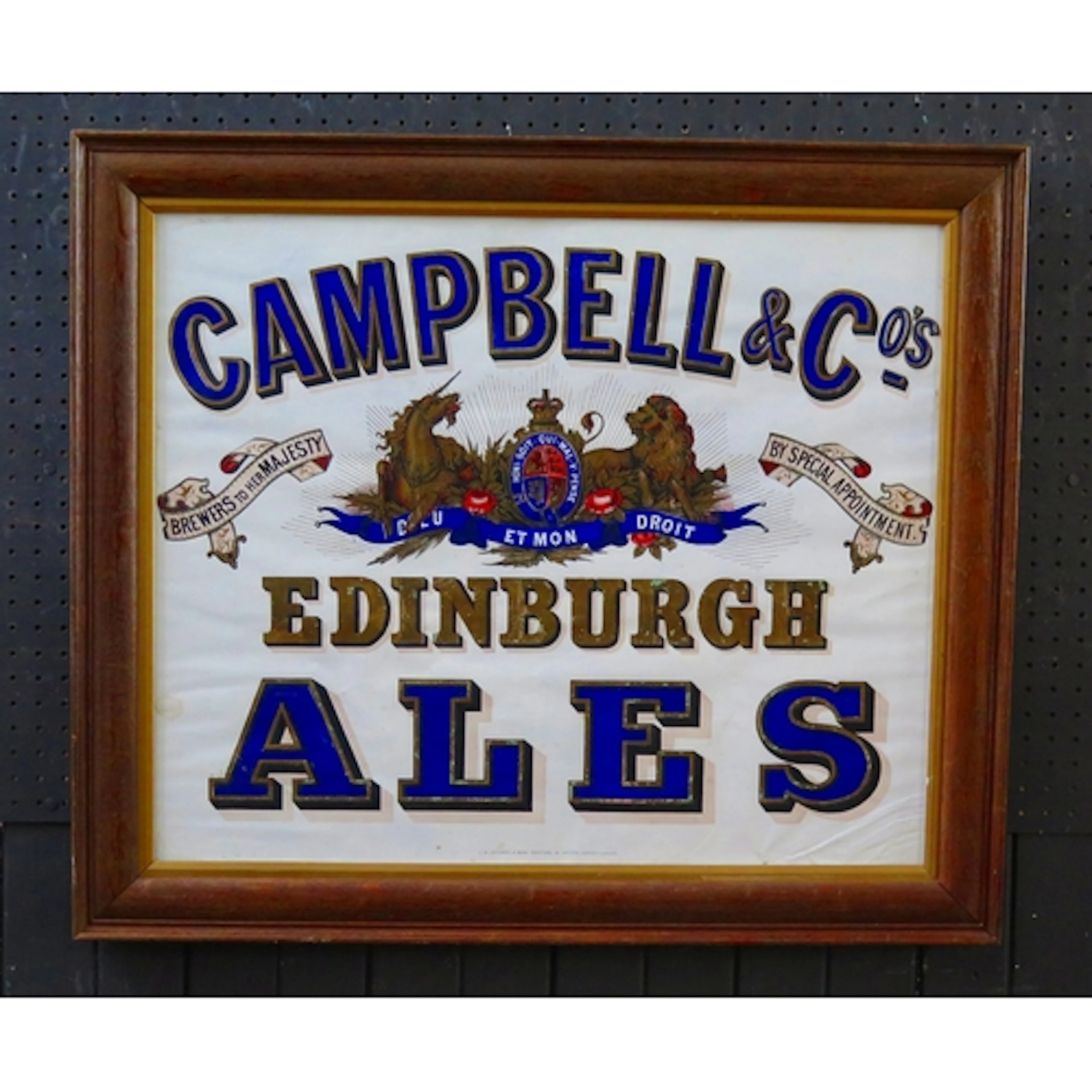 "Campbell & Co's Edinburgh Ales" - a public house printed ad...