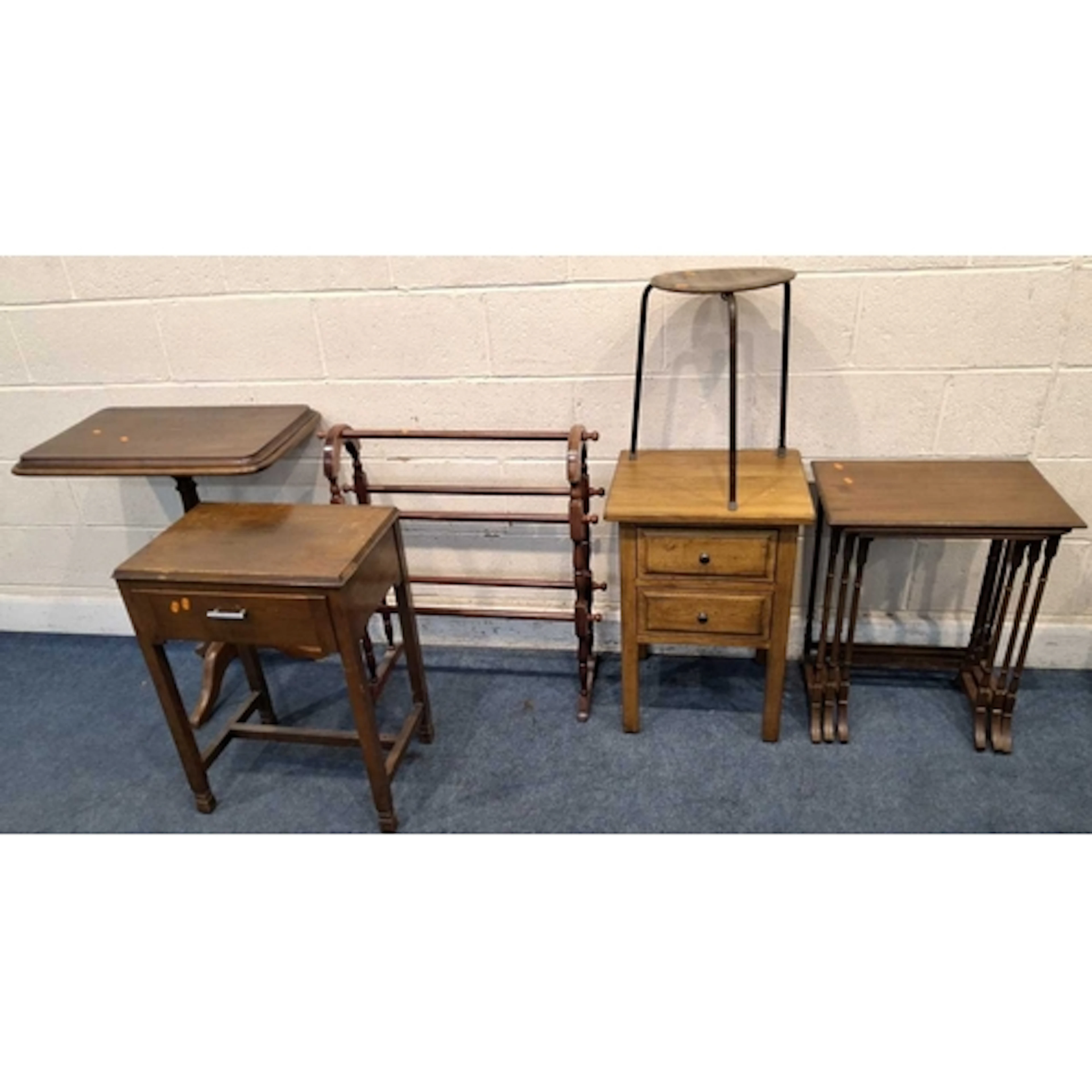 A SELECTION OF OCCASIONAL FURNITURE, to include a modern oak...