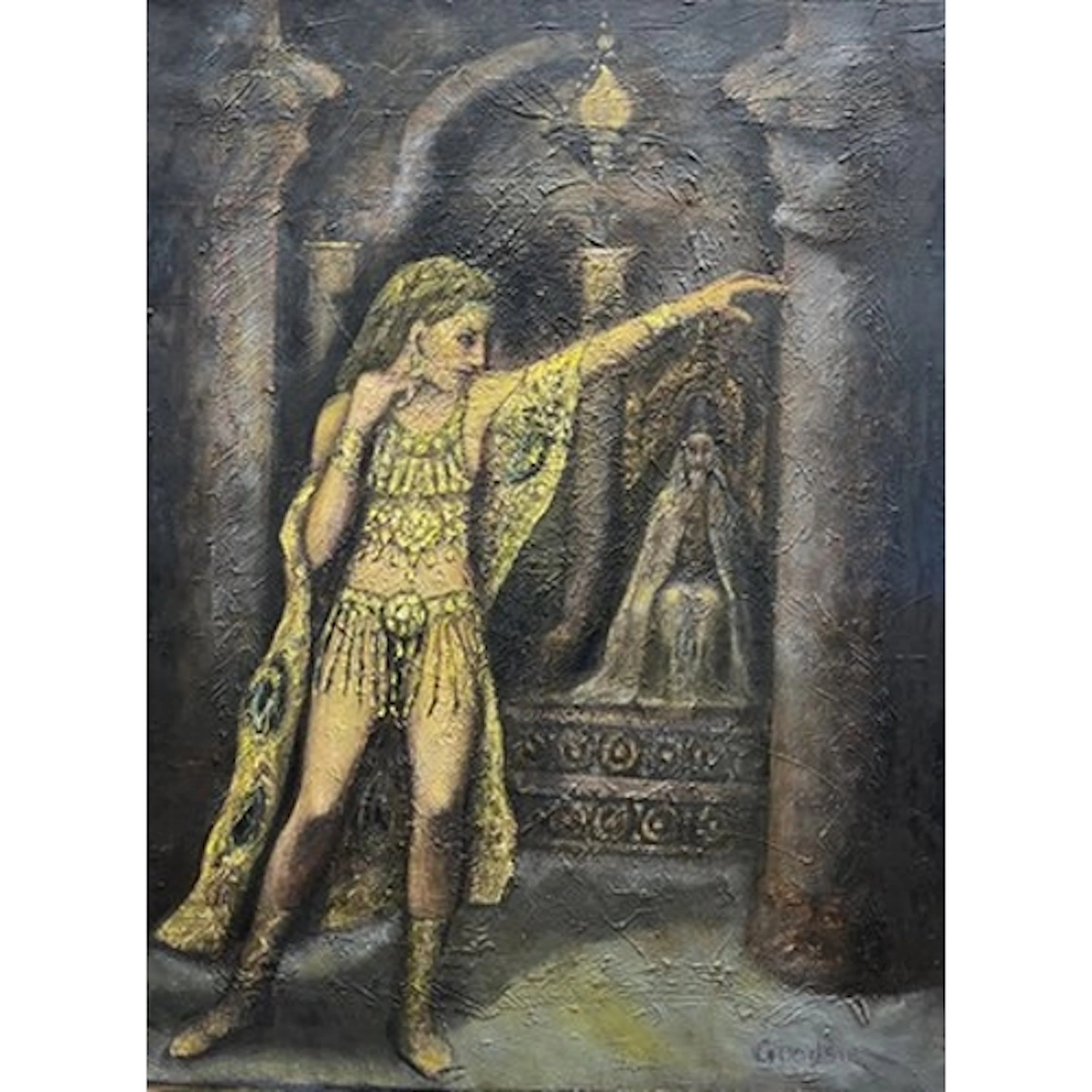 William Goodsir (British, b. 1951) Salome Oil on canvas Sign...