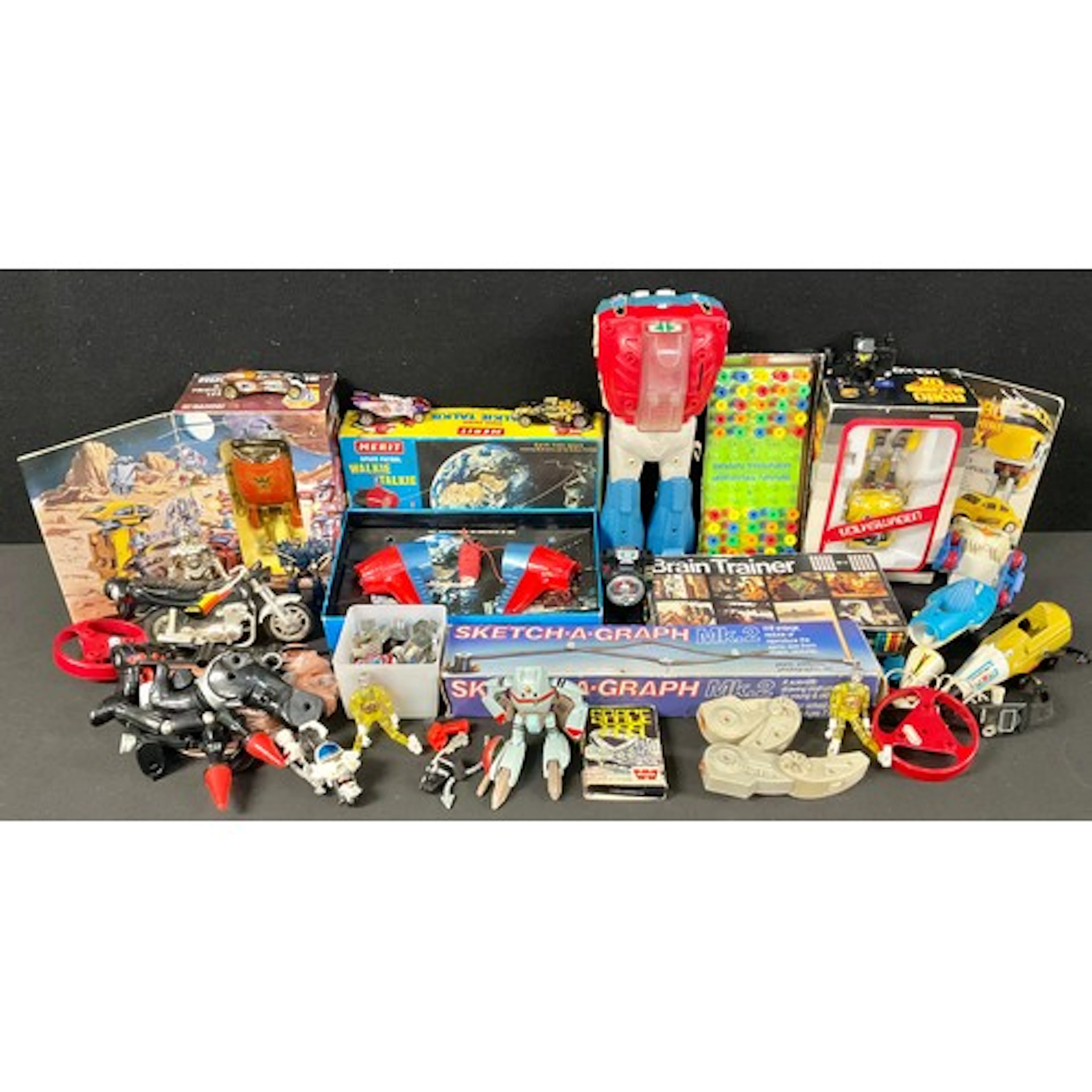 Toys - two 1980’s Robo Machine figures by Bandai including a...