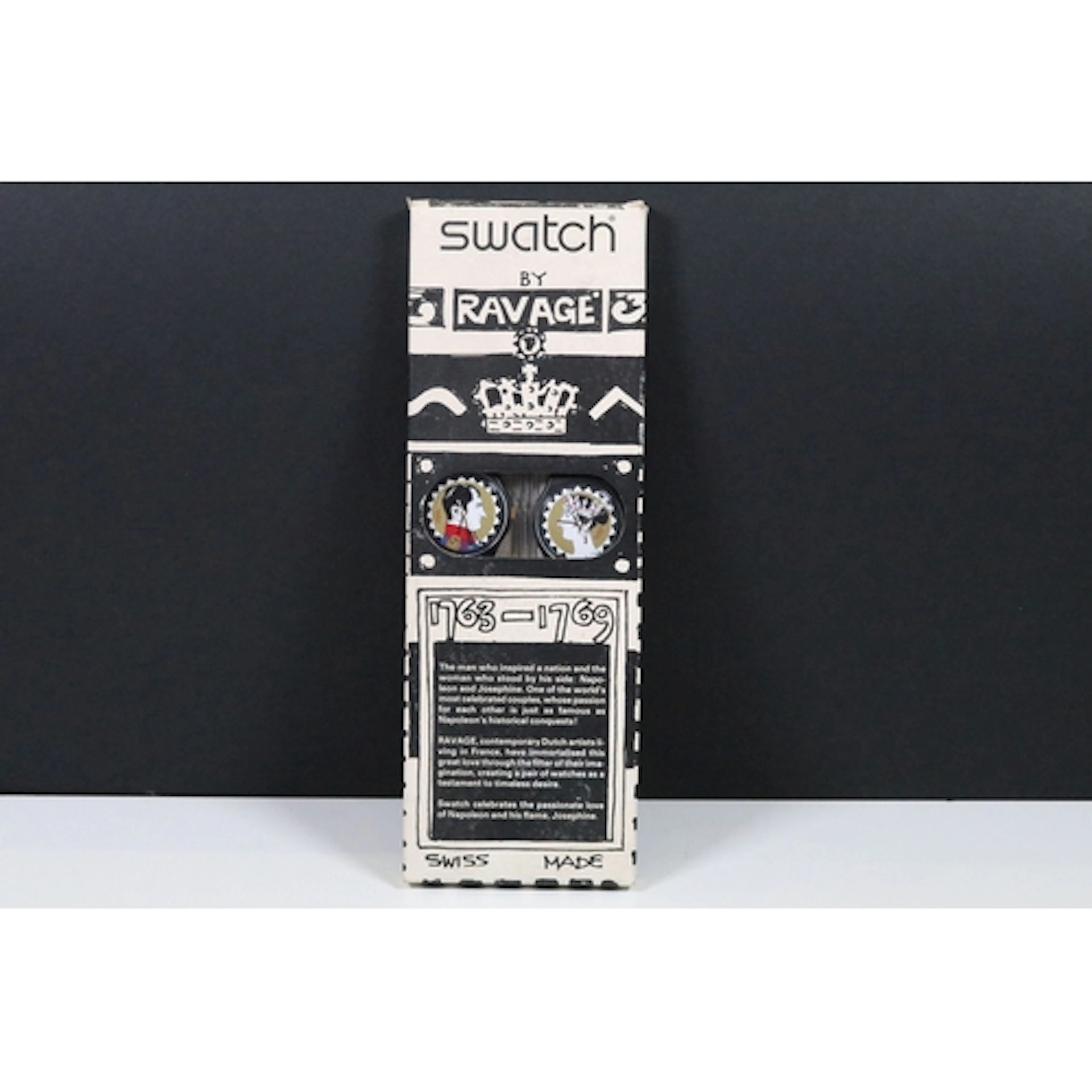 A limited edition Swatch watch designed by Dutch artists Rav...