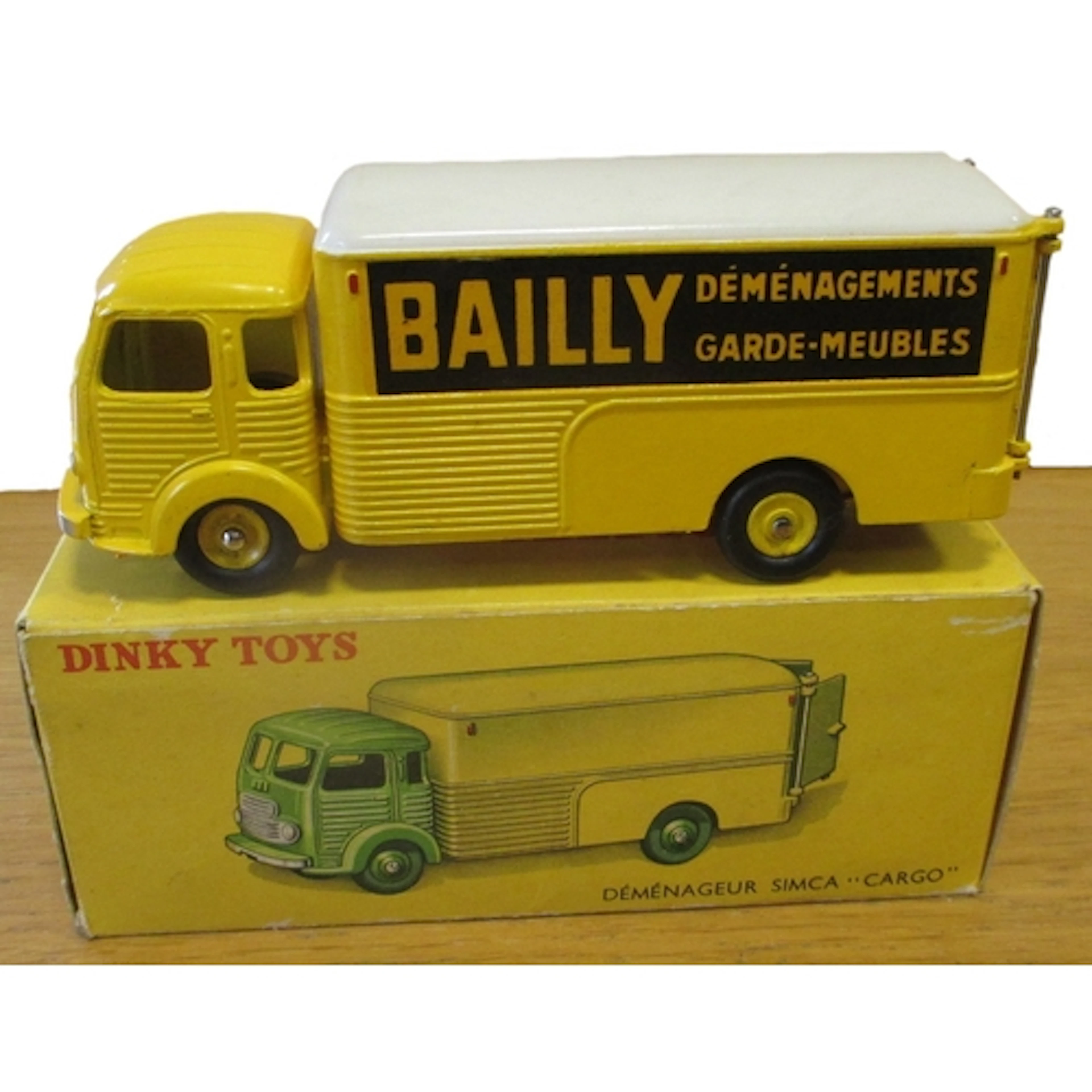 French Dinky. Simca Cargo 'BAILLY' Van No. 33AN, yellow/ whi...