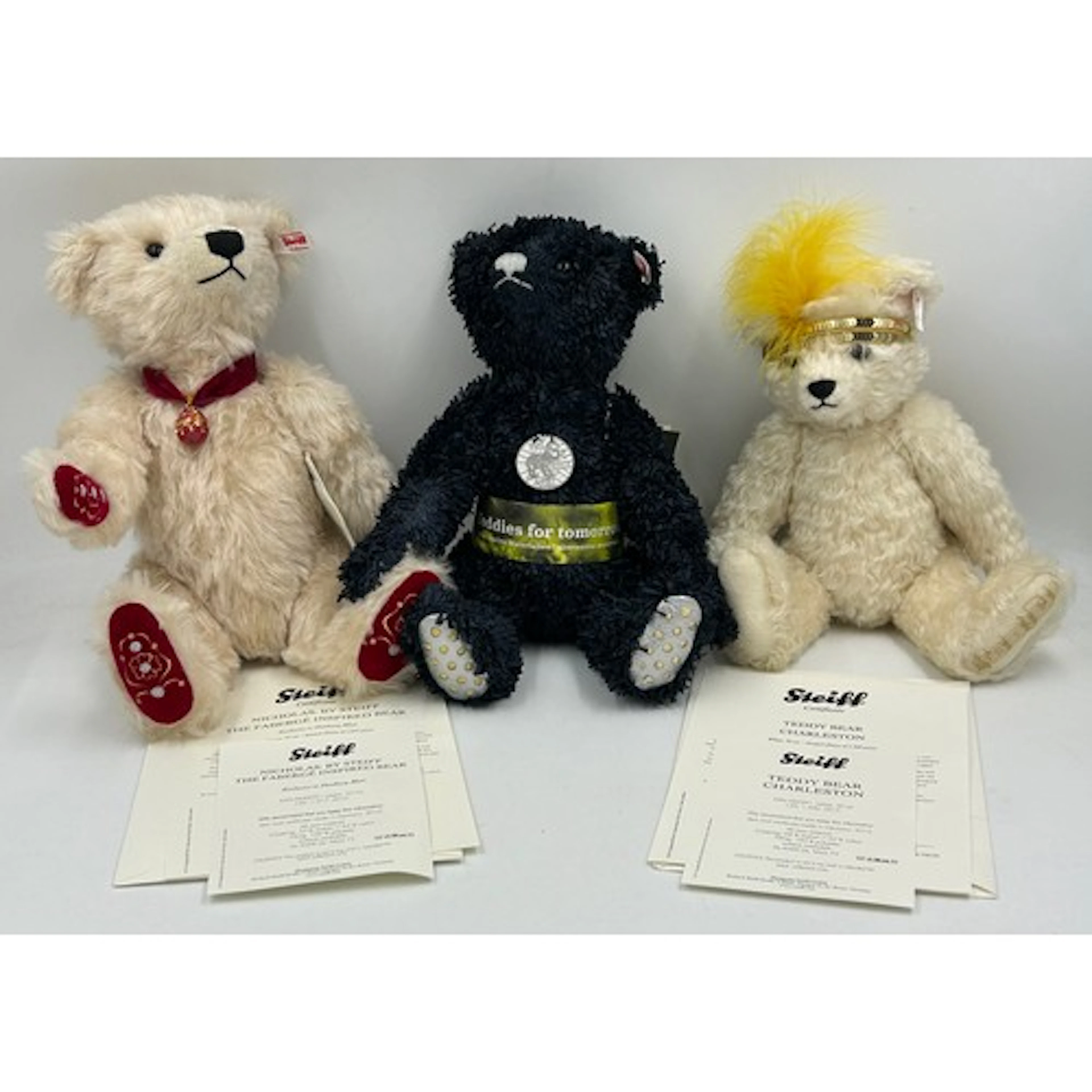 Three limited edition Steiff bears to include Nicholas The F...
