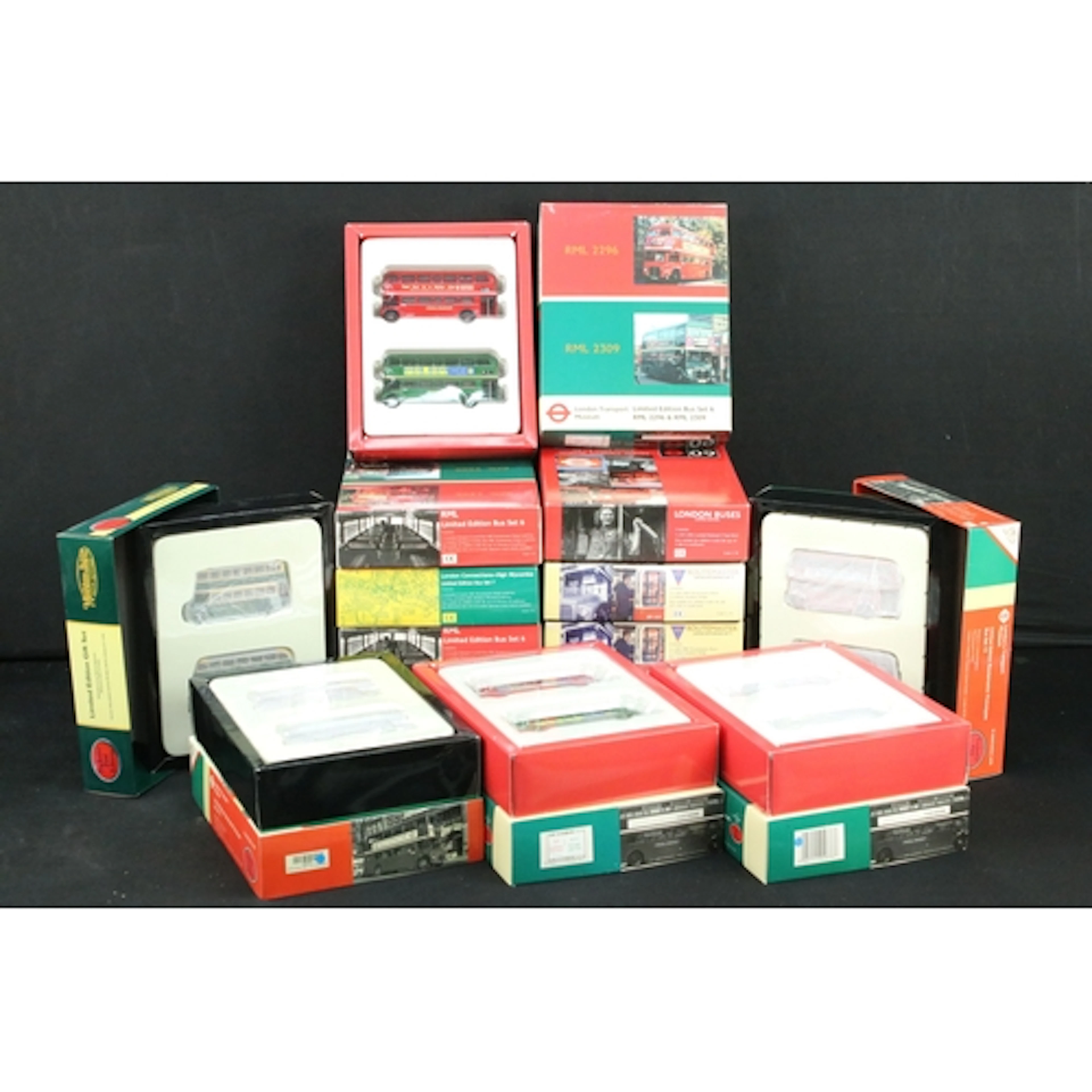 14 Boxed EFE Exclusive First Editions diecast model bus sets...