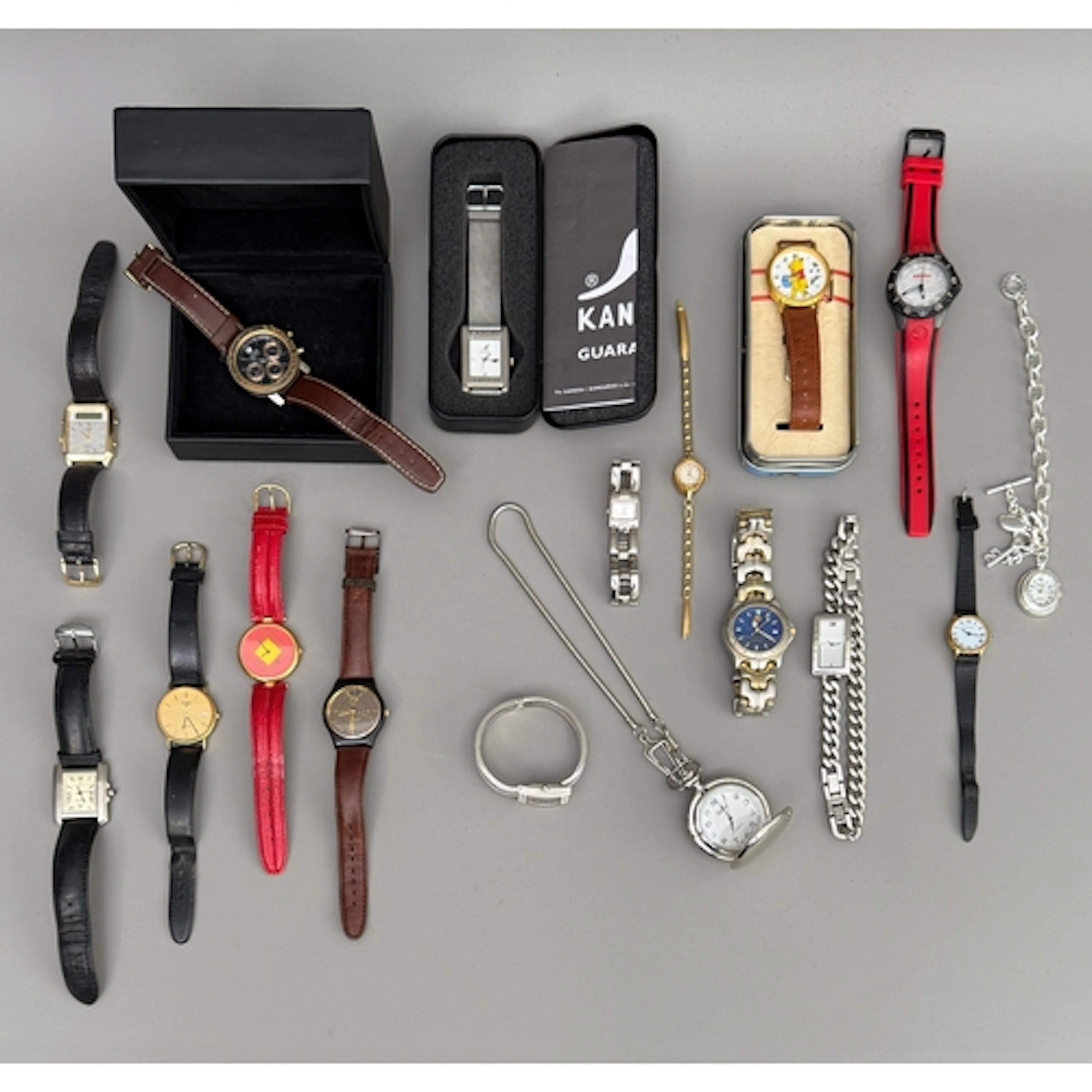 A small collection of fashion and dress watches - including ...
