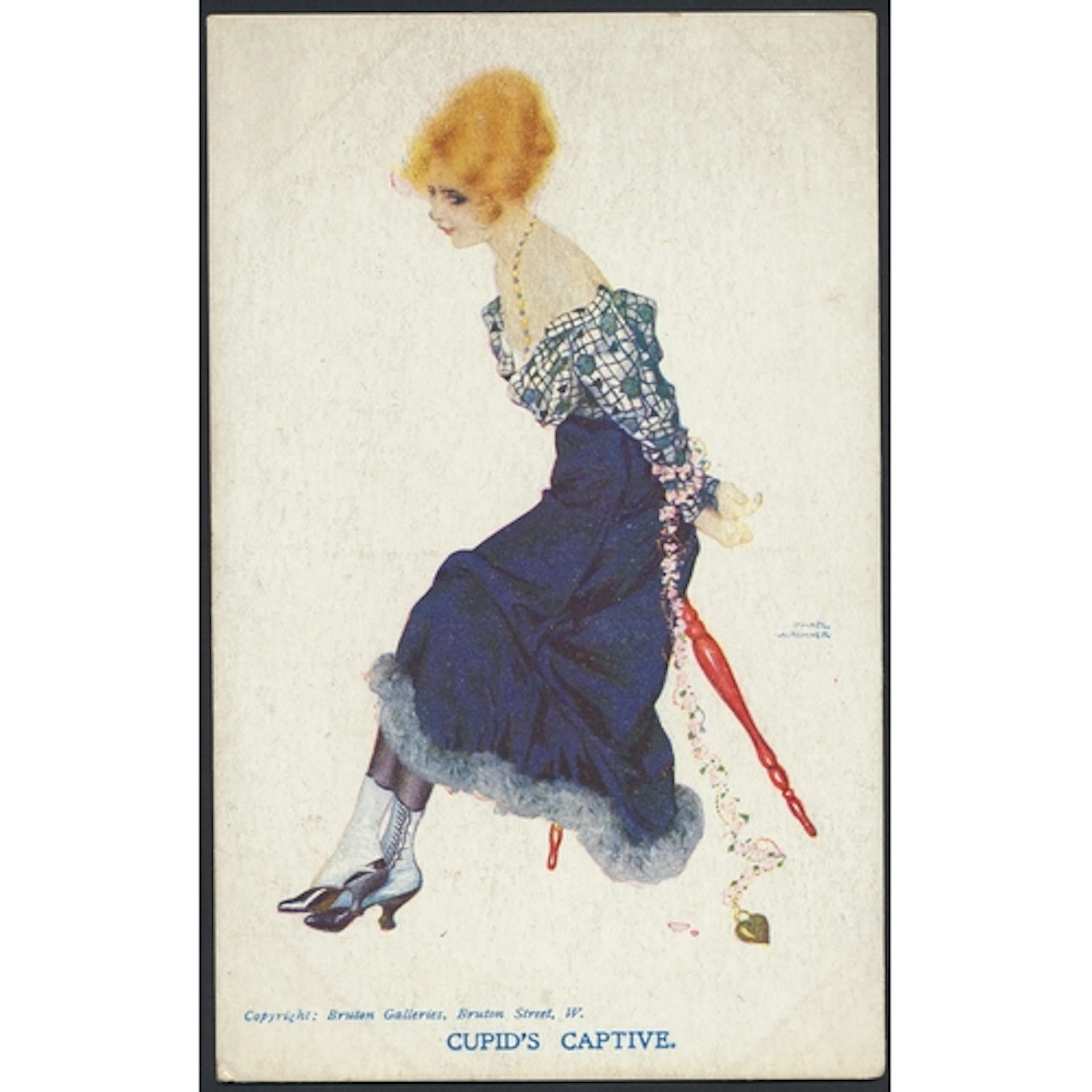 Misc. coln. of loose vintage cards, with ptd, R.P's and Arti...