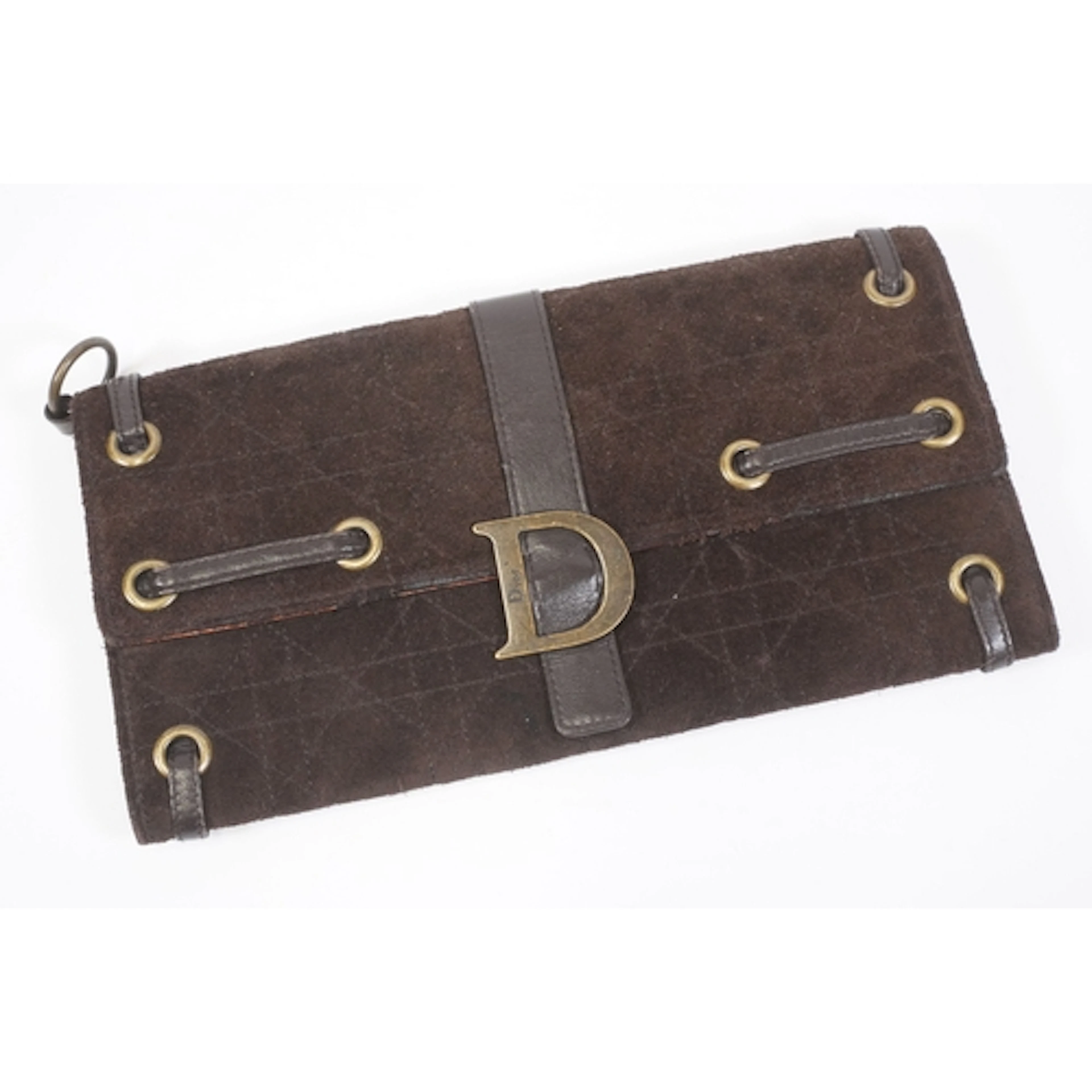 Fashion - Dior quilted suede purse, marked to interior