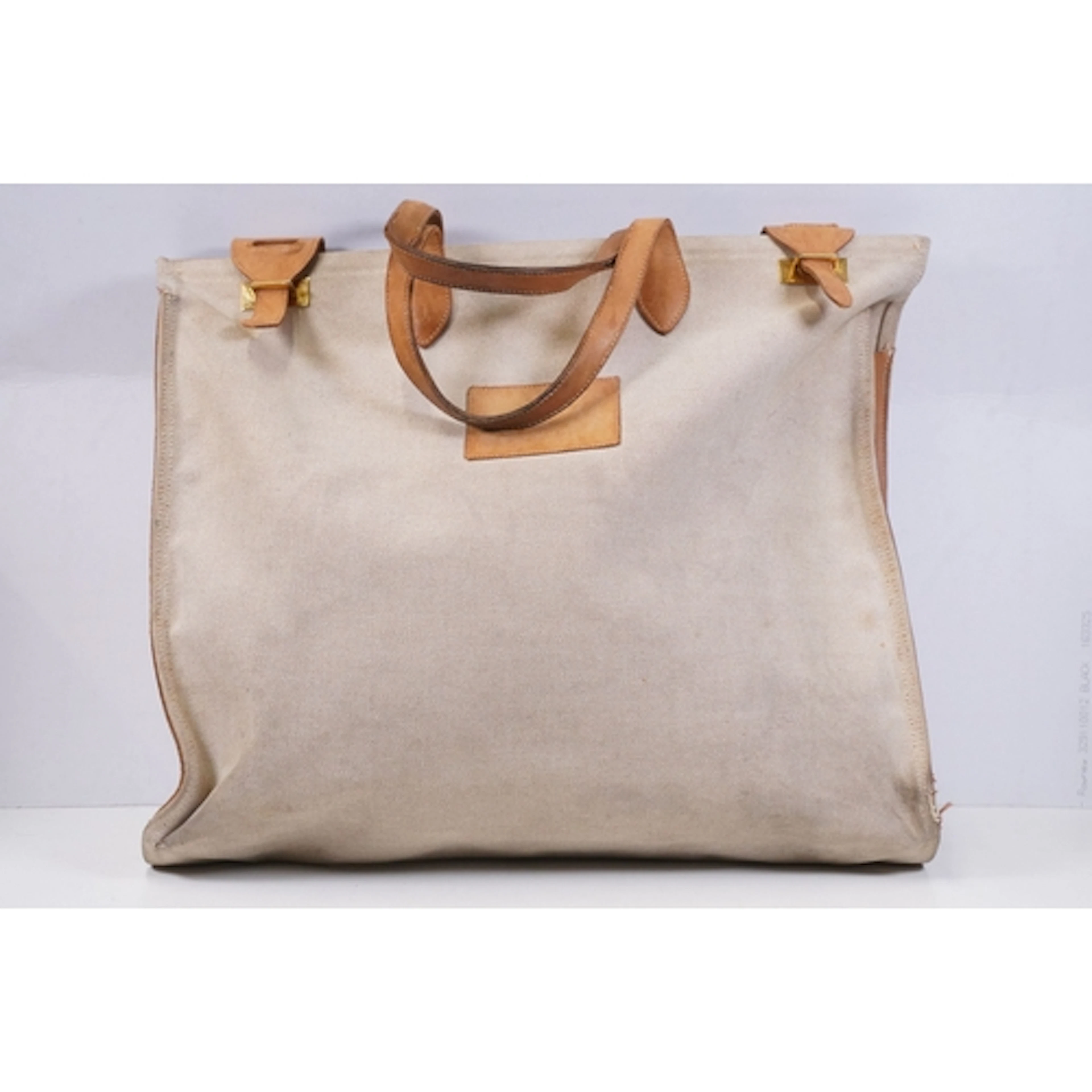 Fashion - Hermès H toile canvas tote bag, having leather han...