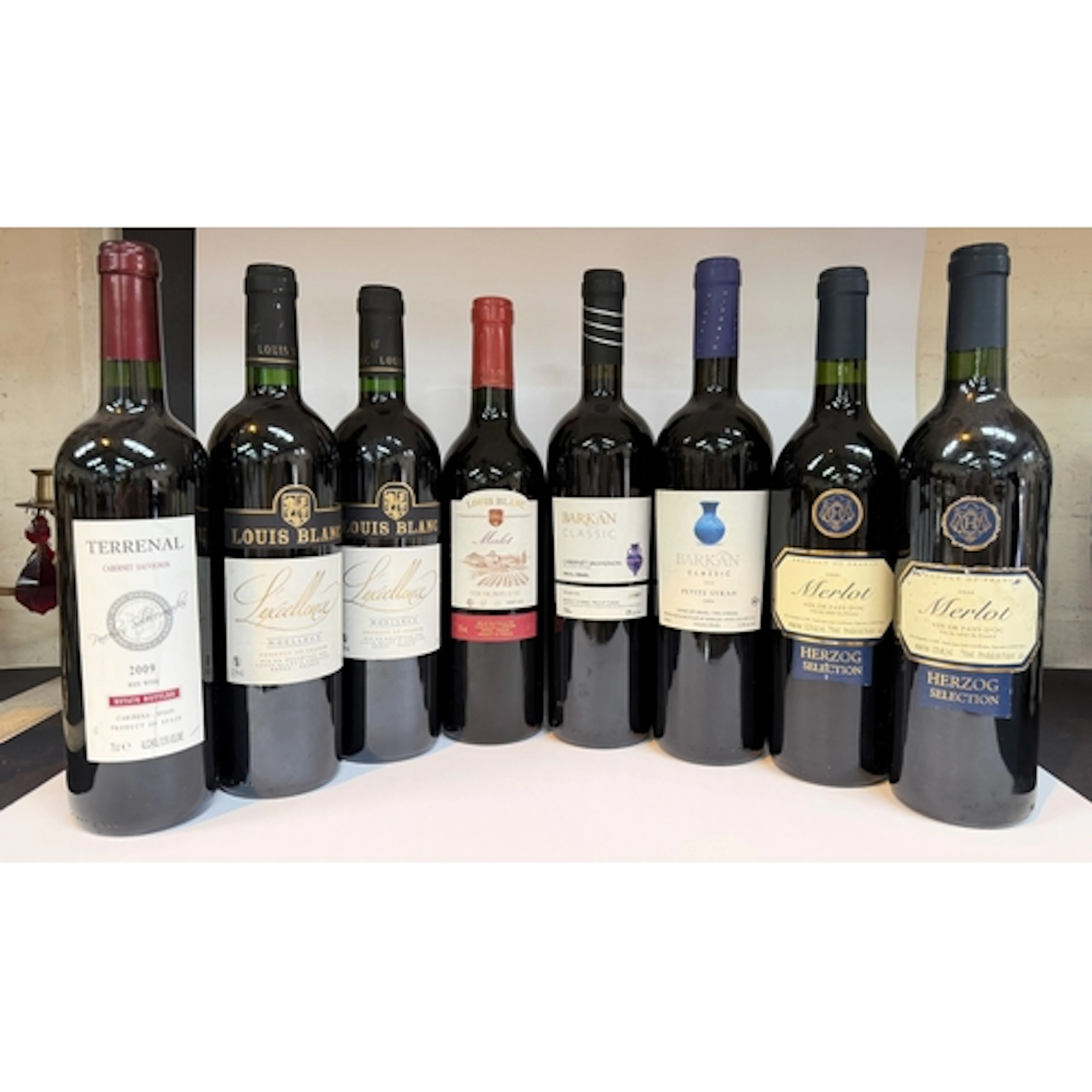 2 bottles of Barkan Classic Israel red wines, 5 bottles of F...